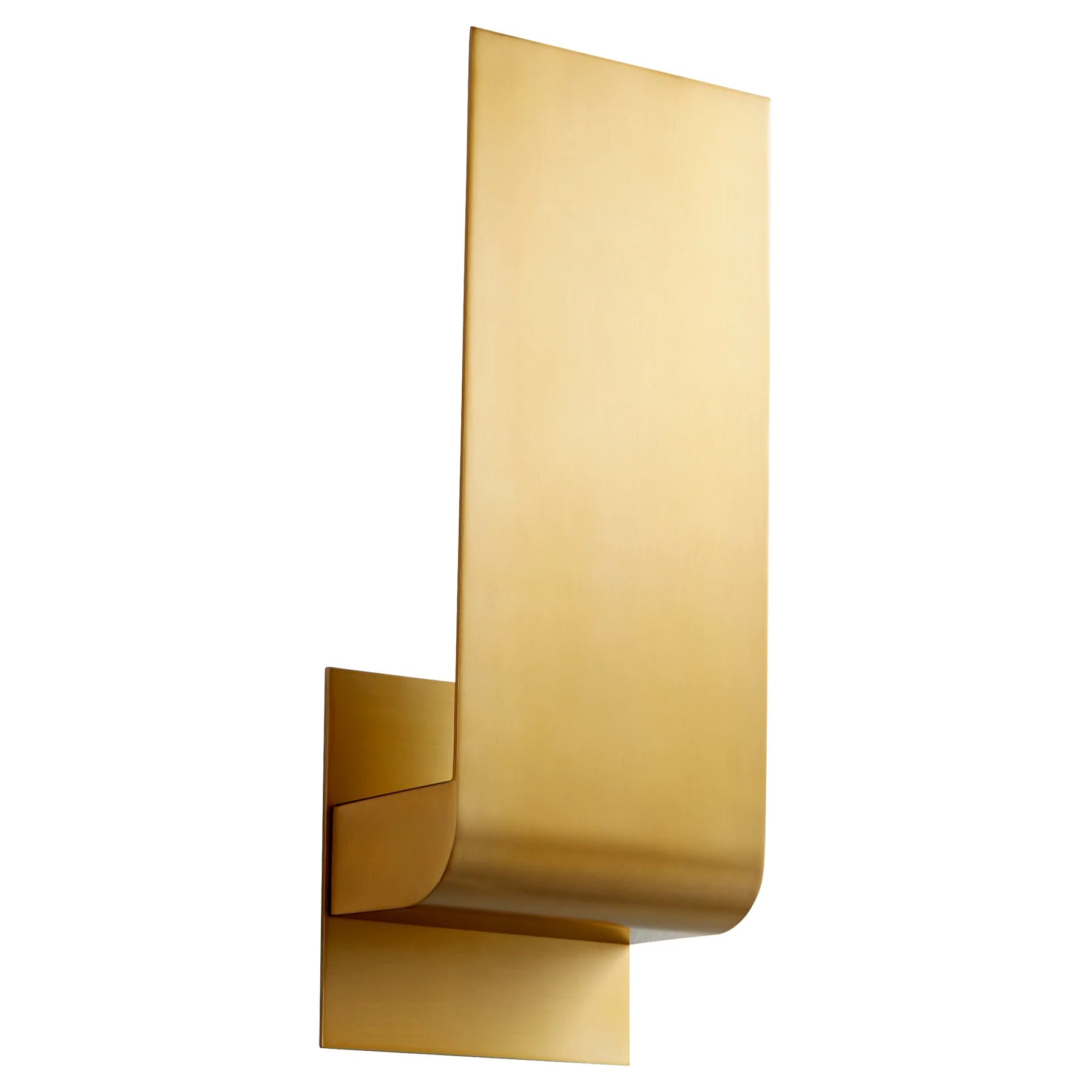 Oxygen Lighting HALO 3-535-2740 Wall Sconce Light, UL Damp Rated - Aged Brass, Matte White Acrylic
