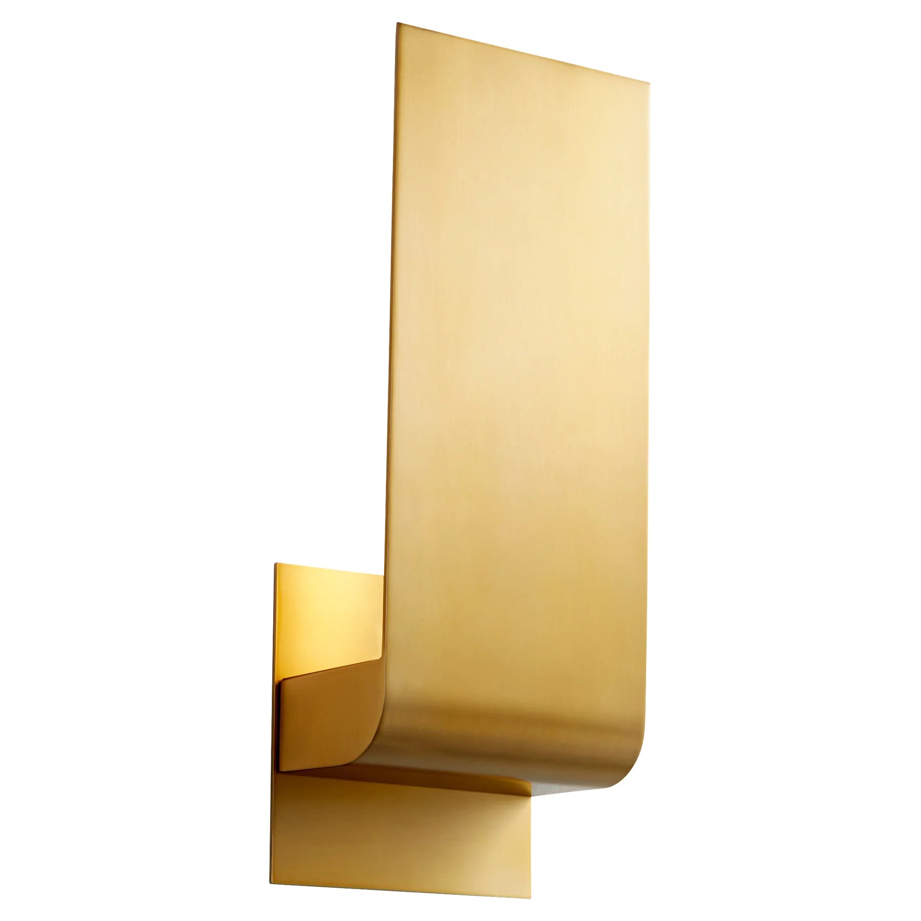 Oxygen Lighting HALO 3-535-2740 Wall Sconce Light, UL Damp Rated - Aged Brass, Matte White Acrylic