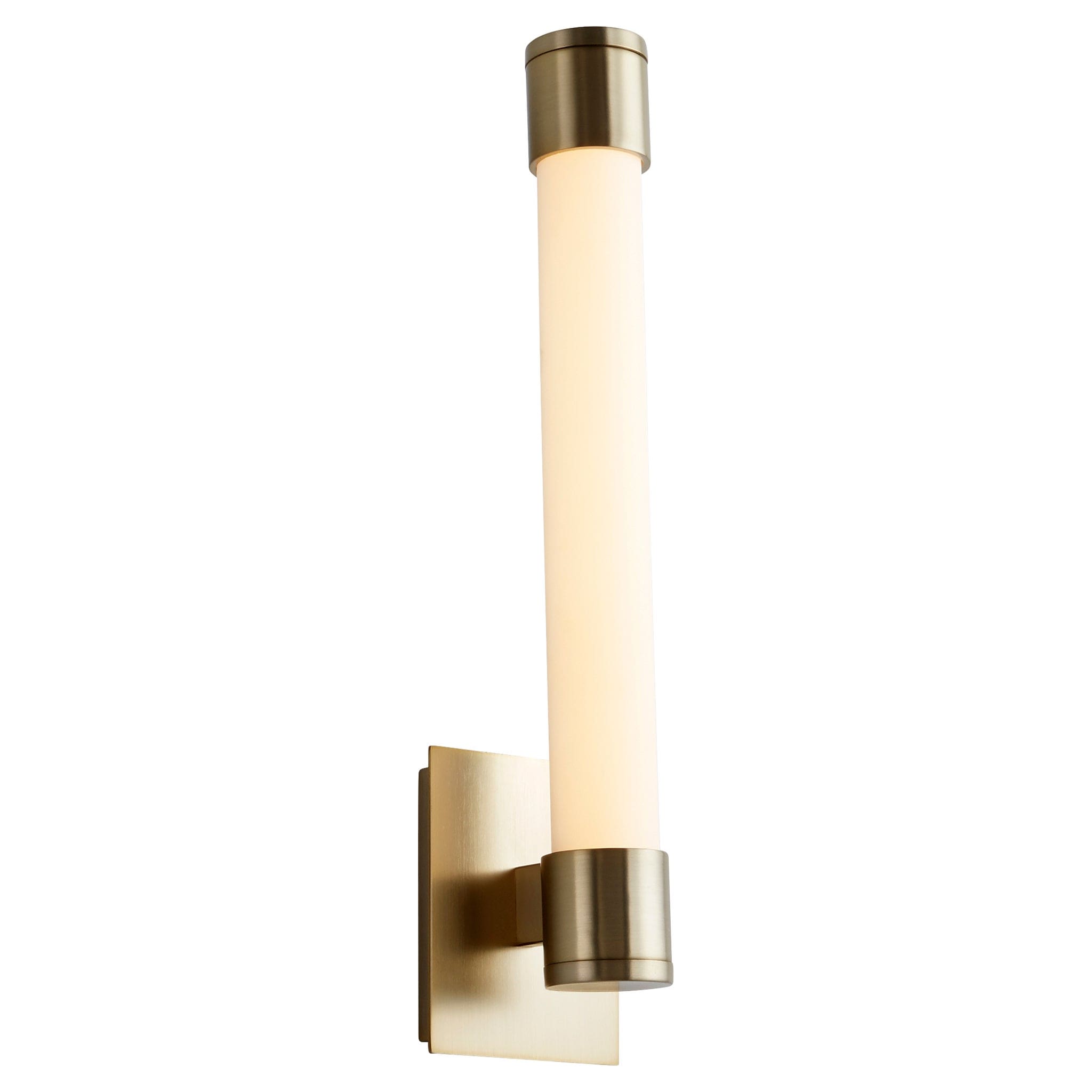 Oxygen Lighting 3-556-35 Vanity Light Fixture, UL Damp Rated, Aged Brass