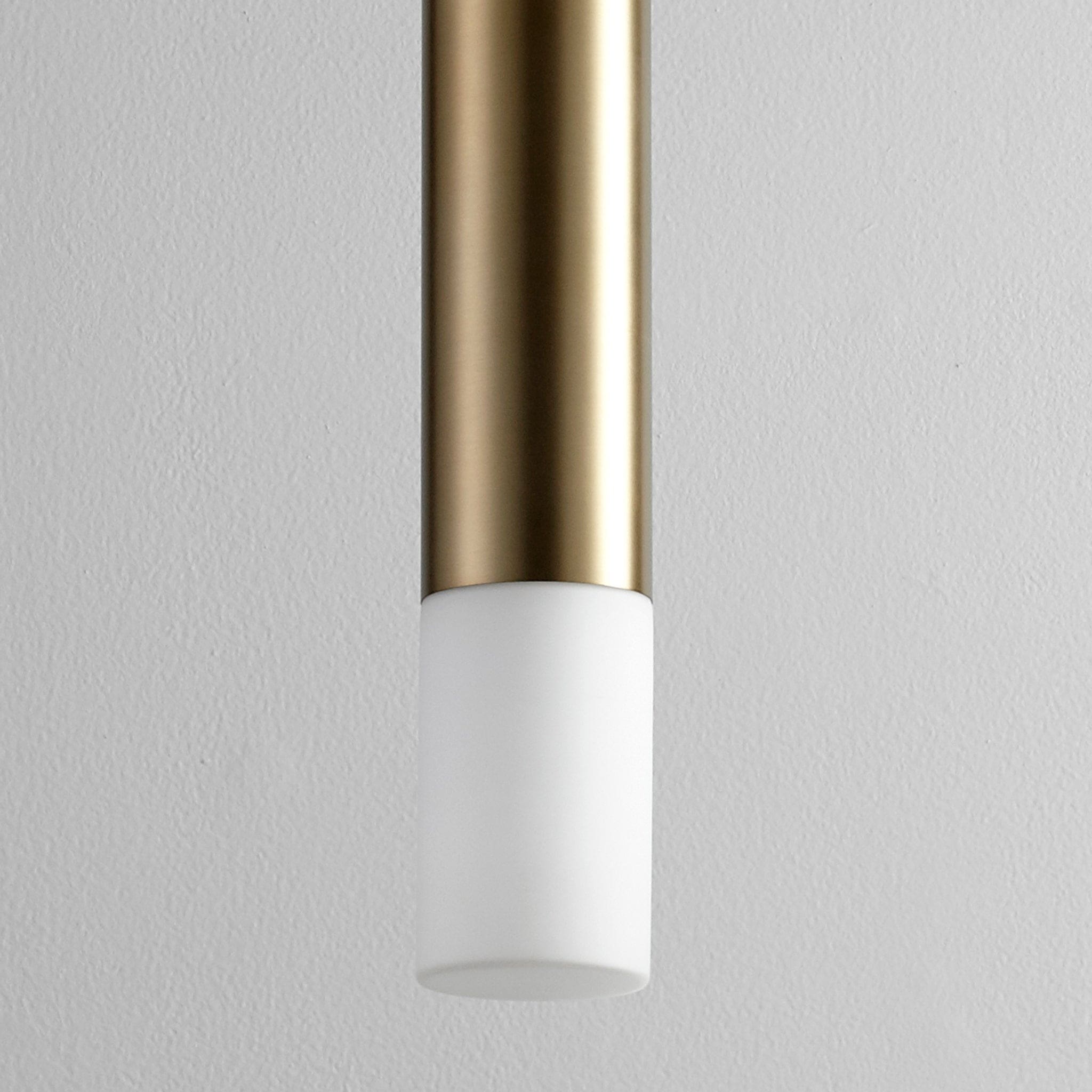 Oxygen Pilar 3-654-140 Large Pendant with Glass Lens 3000K Modern - Aged Brass