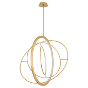 Oxygen Lighting GALILEI 3-658-40 Pendant, UL Damp Rated, Aged Brass
