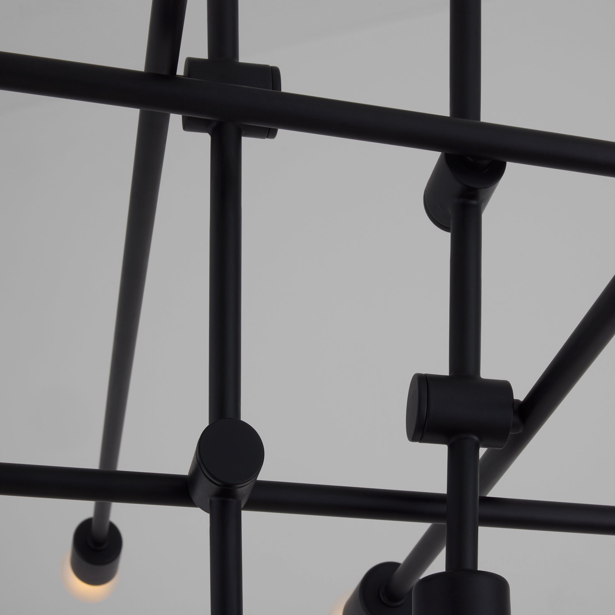 Oxygen Lighting Mika 3-697-15 Chandelier, UL Damp Rated, Black