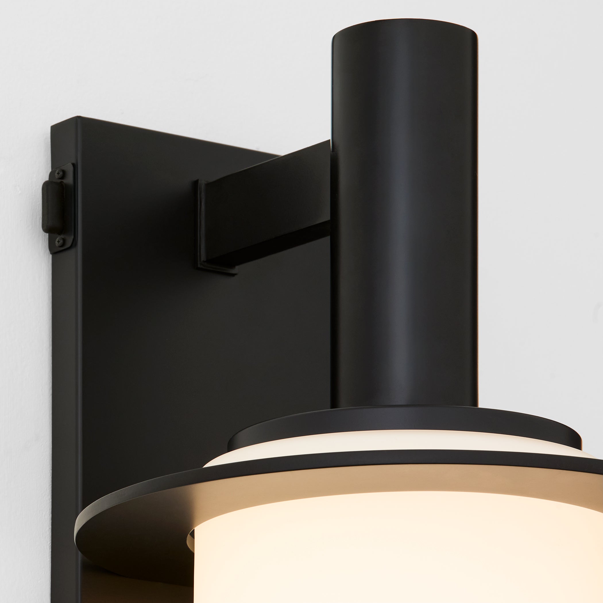 Oxygen Lighting JANUS 3-790-15 Modern Outdoor Wall Lantern Light, Adjustable CCT, UL Wet Rated - Black