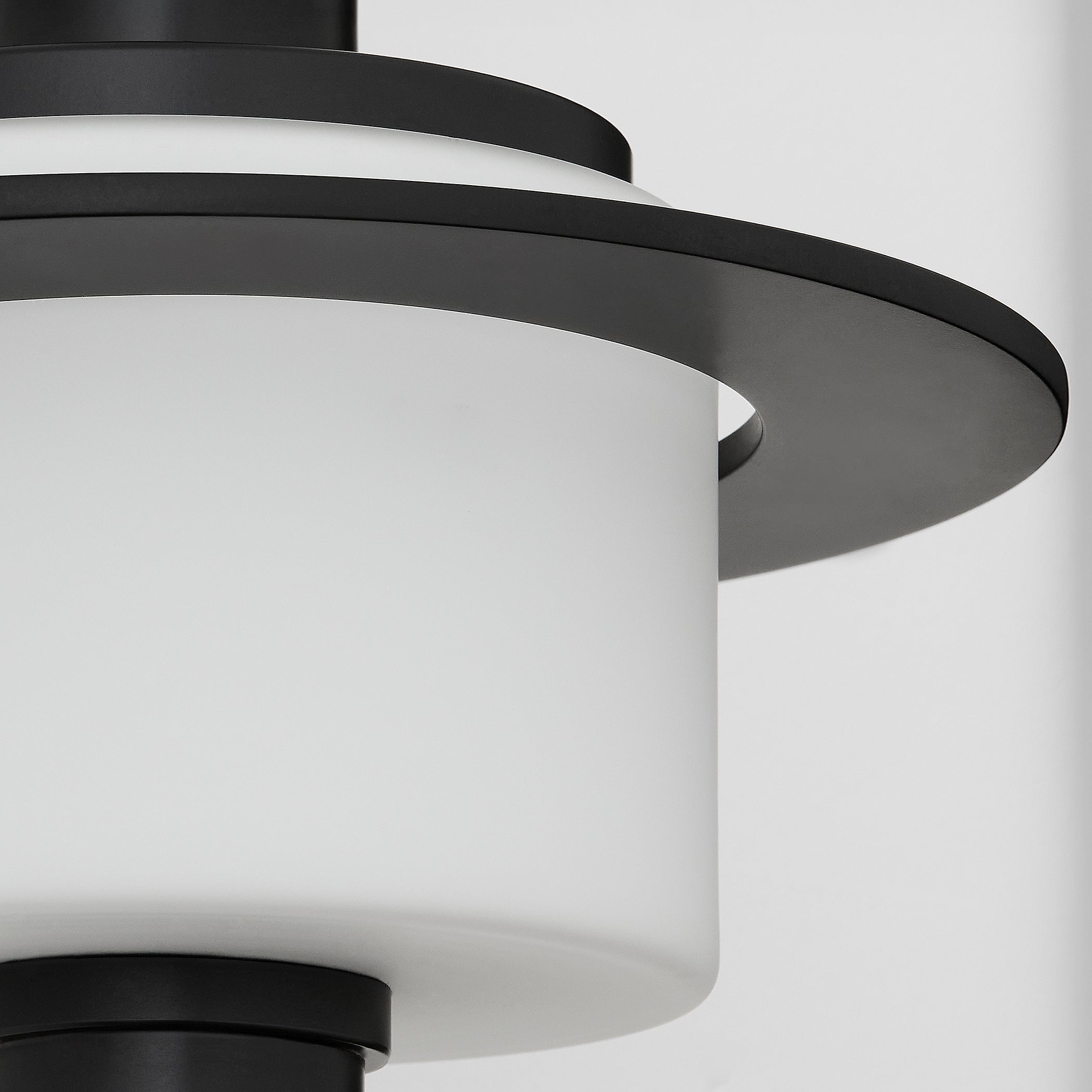 Oxygen Lighting JANUS 3-790-15 Modern Outdoor Wall Lantern Light, Adjustable CCT, UL Wet Rated - Black