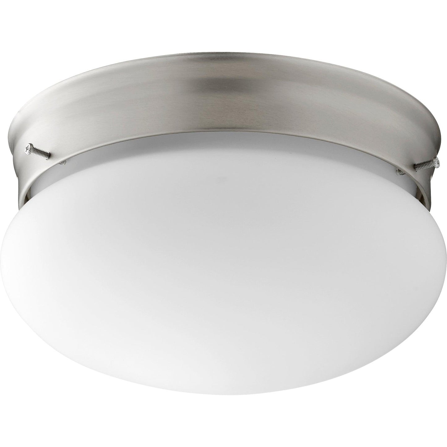 Quorum 3023-8-65 Ceiling Mount - Satin Nickel W/ Satin Opal