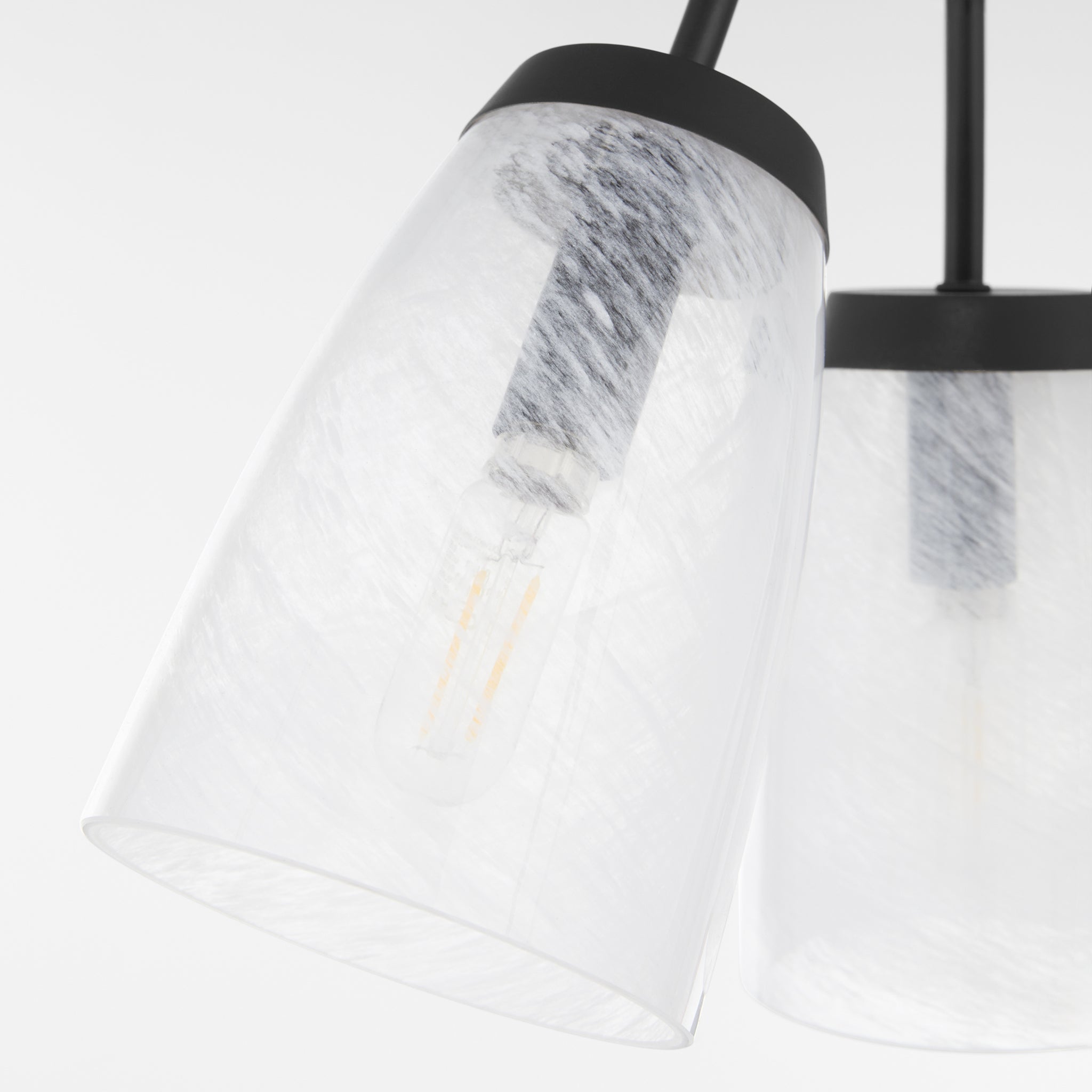 Quorum Arpeggio 3077-3-59 Pendant, UL Damp Rated, Steel, Glass