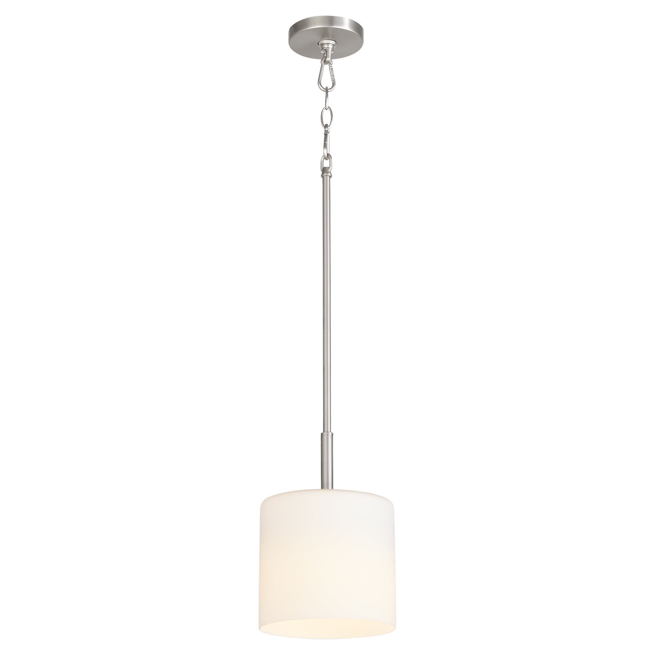 Quorum Rutherford 3307-65 Pendant, UL Damp Rated, Satin Nickel