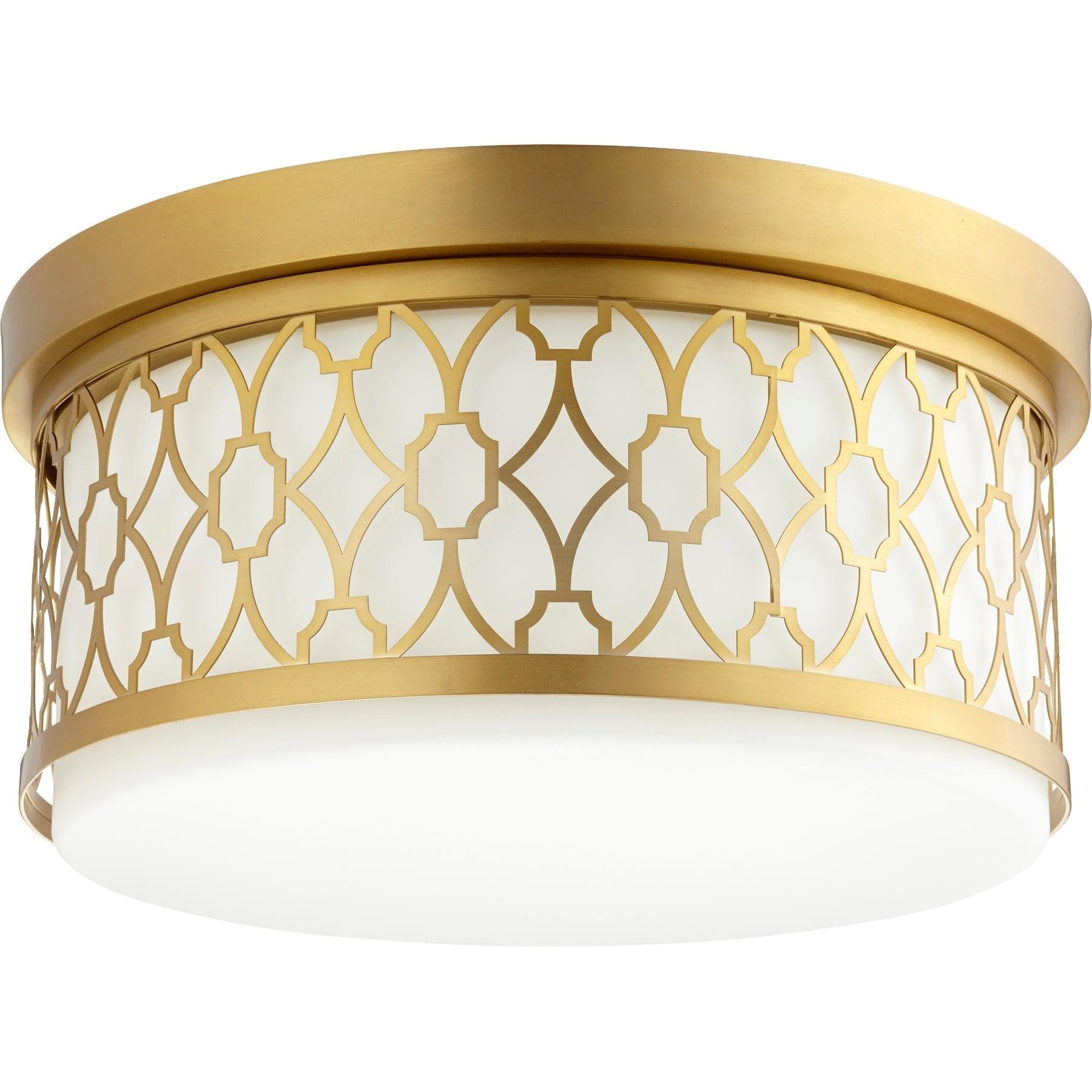 Quorum 344-14-80 Ceiling Mount - Aged Brass