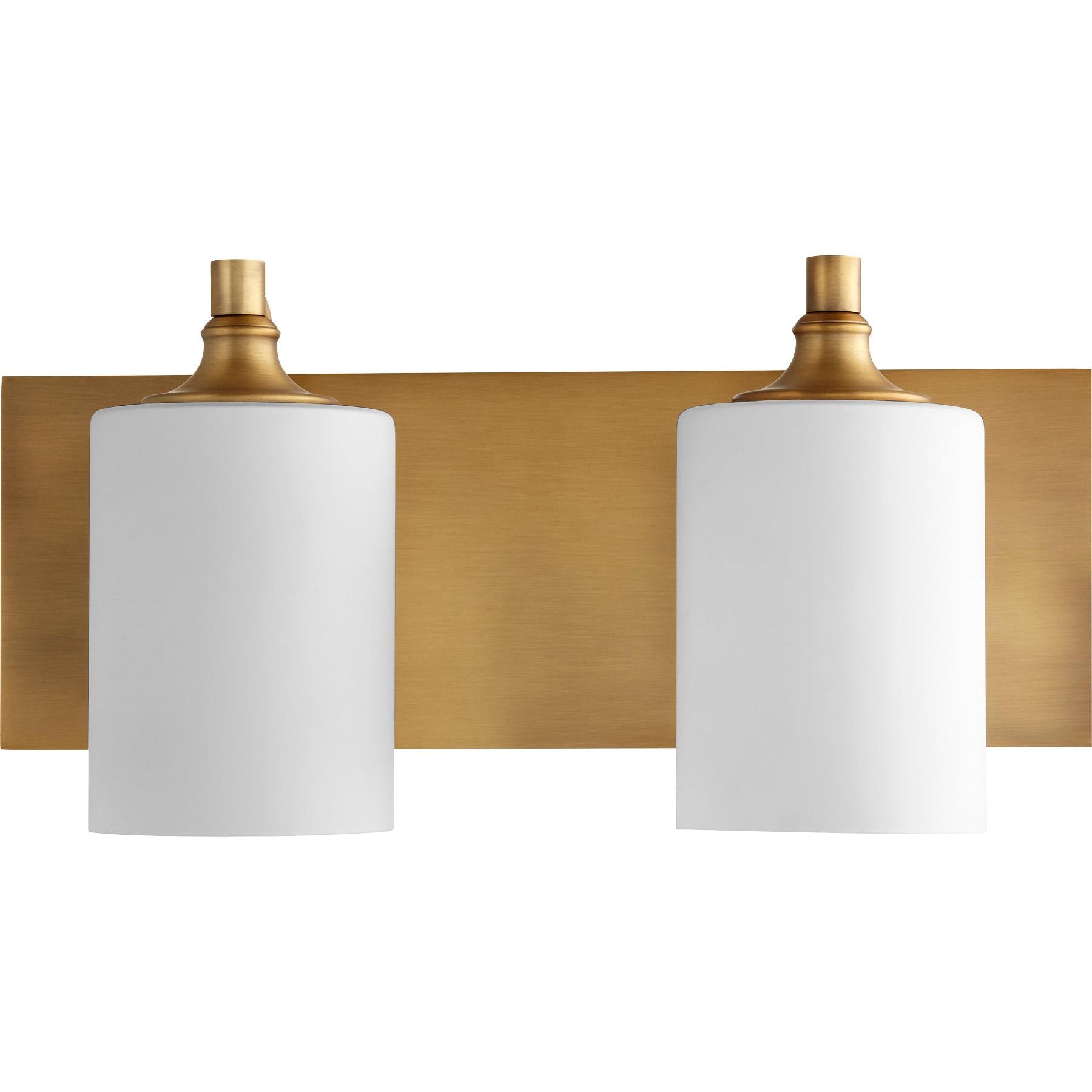 Quorum Celeste 5009-2-80 Vanity - Aged Brass