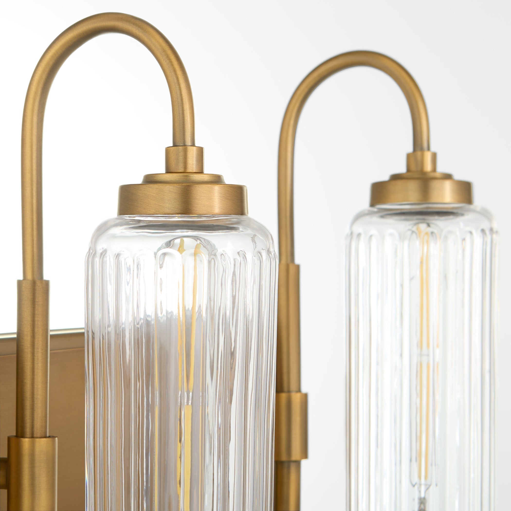 Oxygen Lighting Whitmire 5015-3-47 Vanity Light Fixture, UL Damp Rated, Brushed Brass