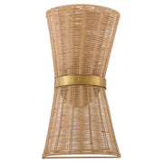 Quorum Fairview 5123-47 Sconce, UL Damp Rated, Brushed Brass