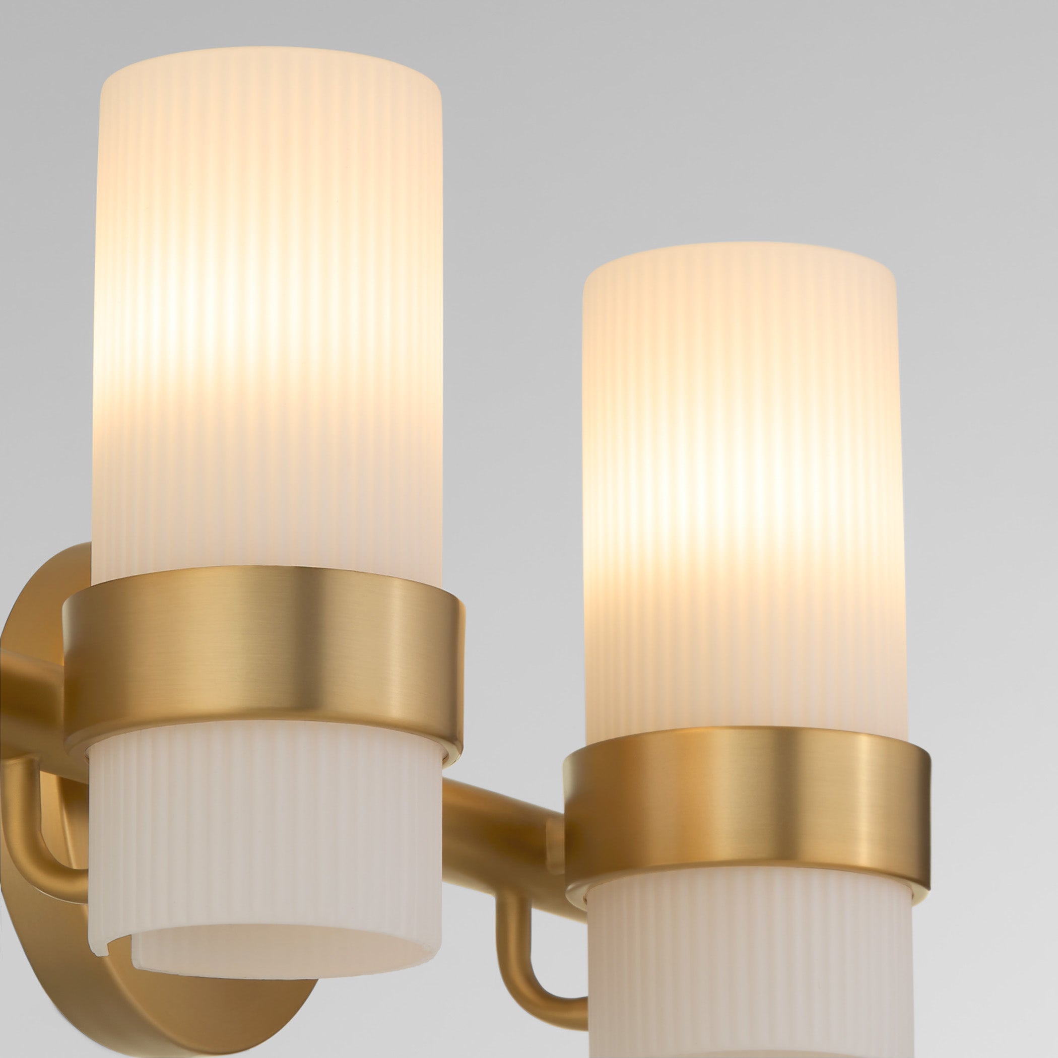 Oxygen Lighting Sojourn 5169-2-47 Vanity Light Fixture, UL Damp Rated, Brushed Brass
