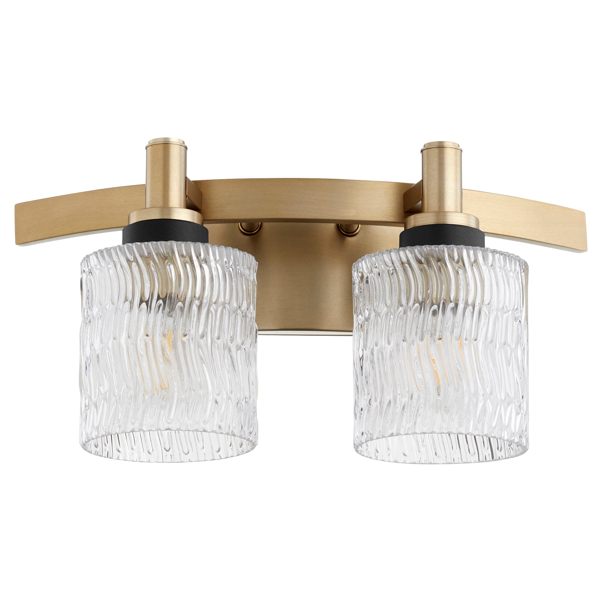 Quorum Stadium 5184-2-80 Vanity - Aged Brass