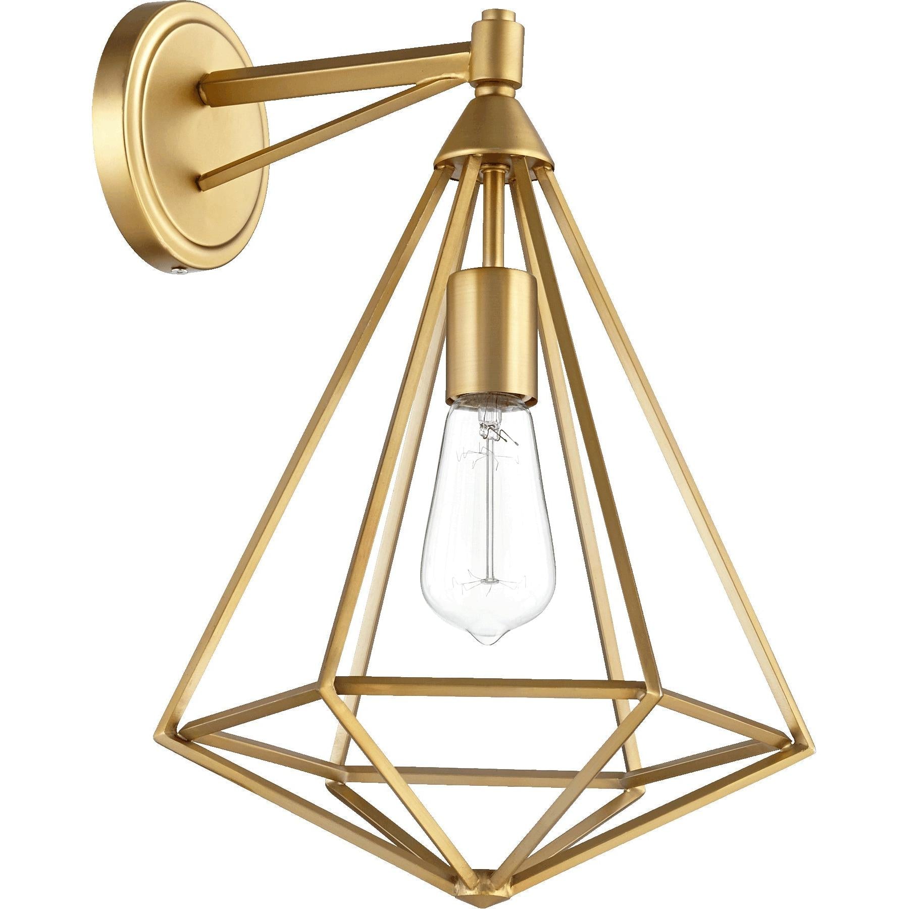 Quorum Bennett 5311-1-80 Wall Mount - Aged Brass