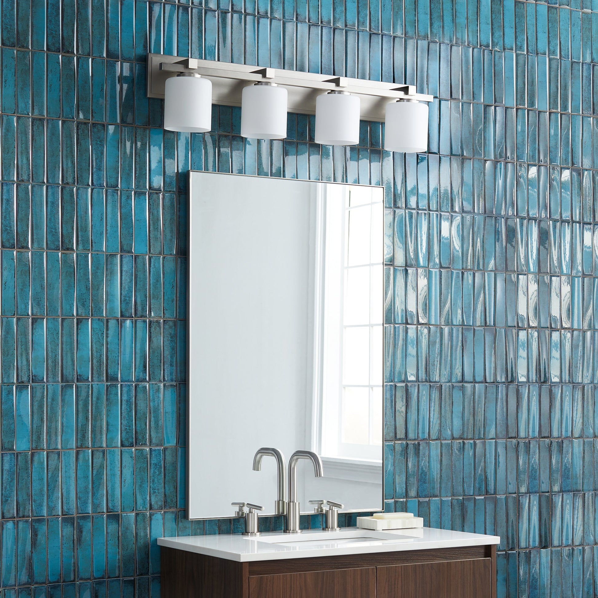 Quorum 5369-4-65 Vanity - Satin Nickel