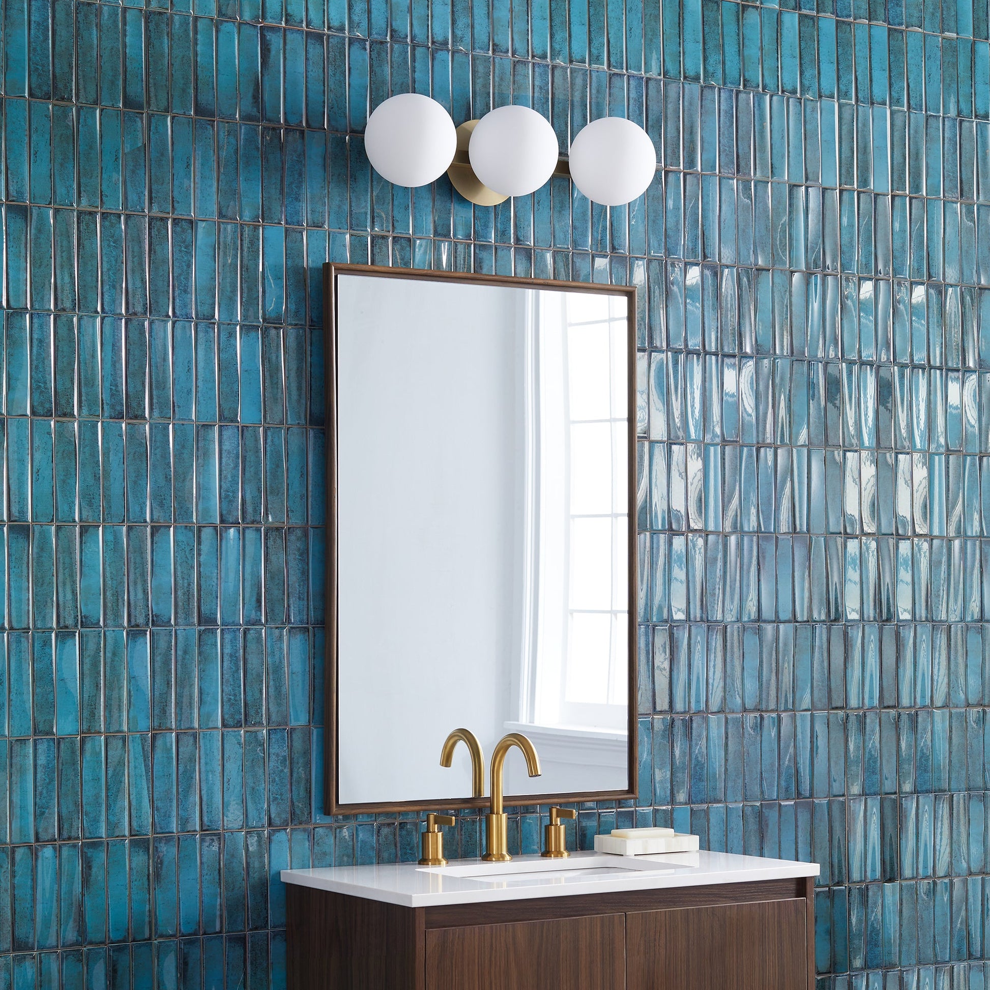 Quorum 539-3-80 Vanity - Aged Brass
