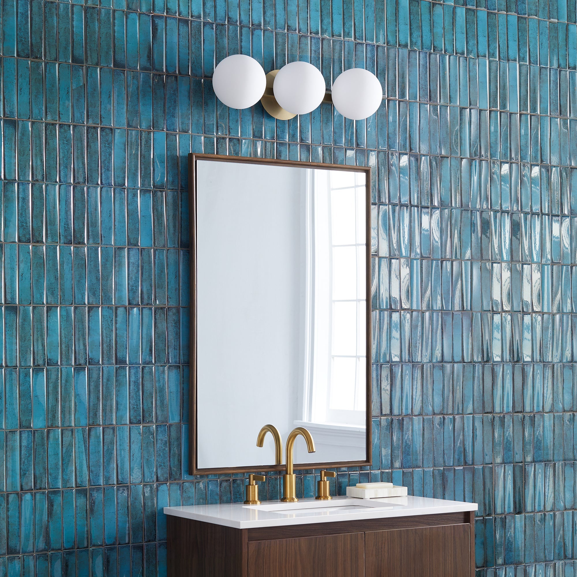 Quorum 539-3-80 Vanity - Aged Brass