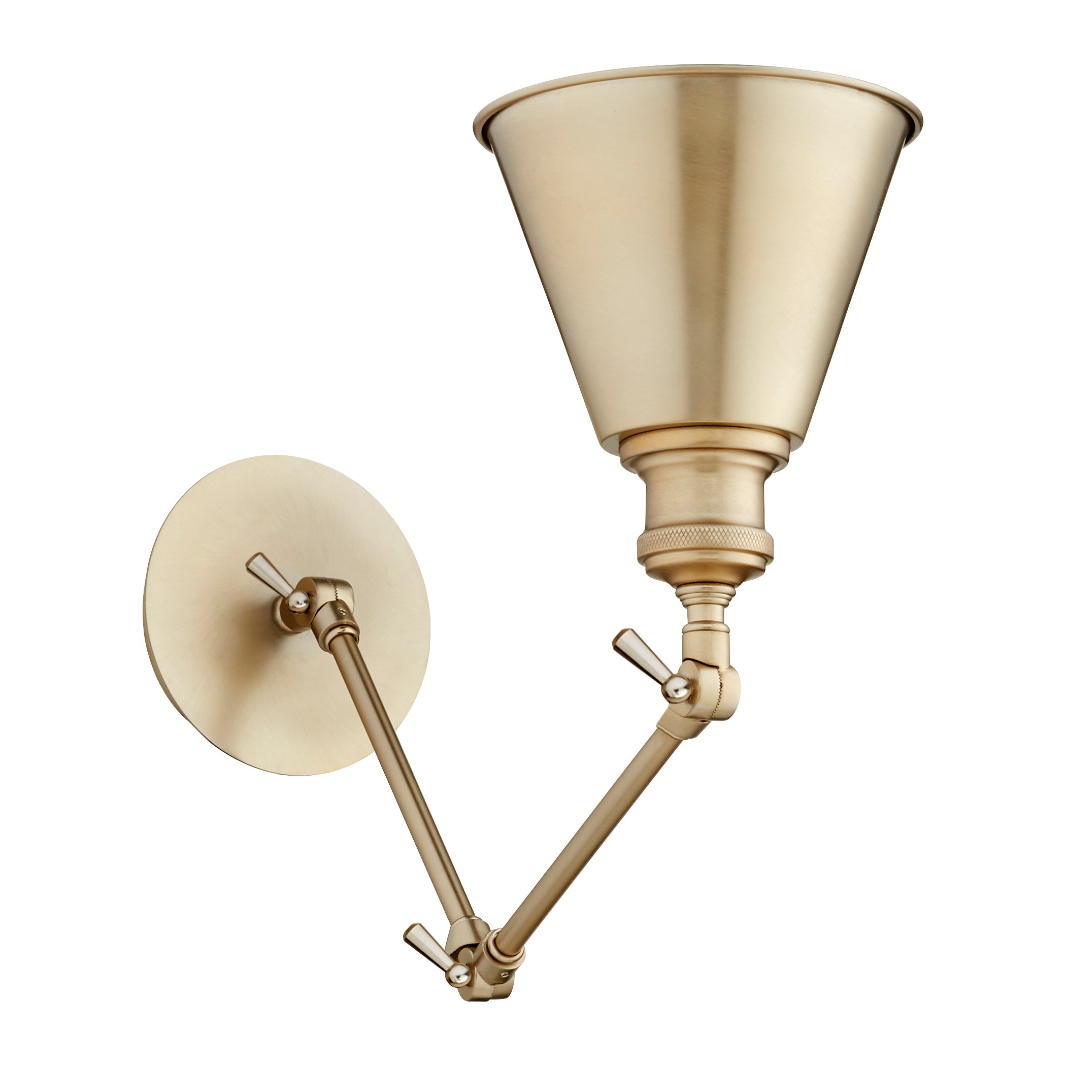 Quorum 5391-80 Wall Mount Light Fixture - Aged Brass