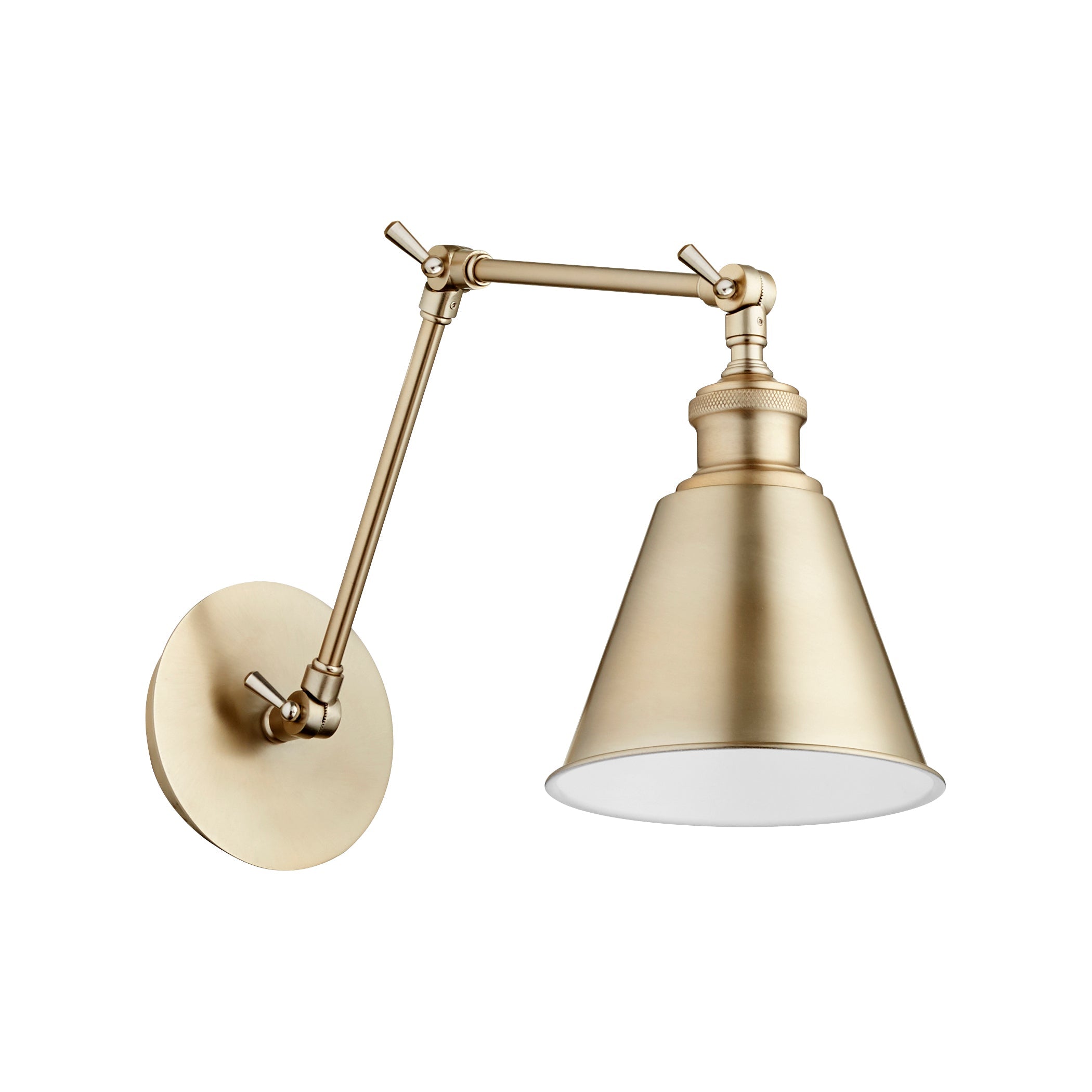 Quorum 5391-80 Wall Mount Light Fixture - Aged Brass