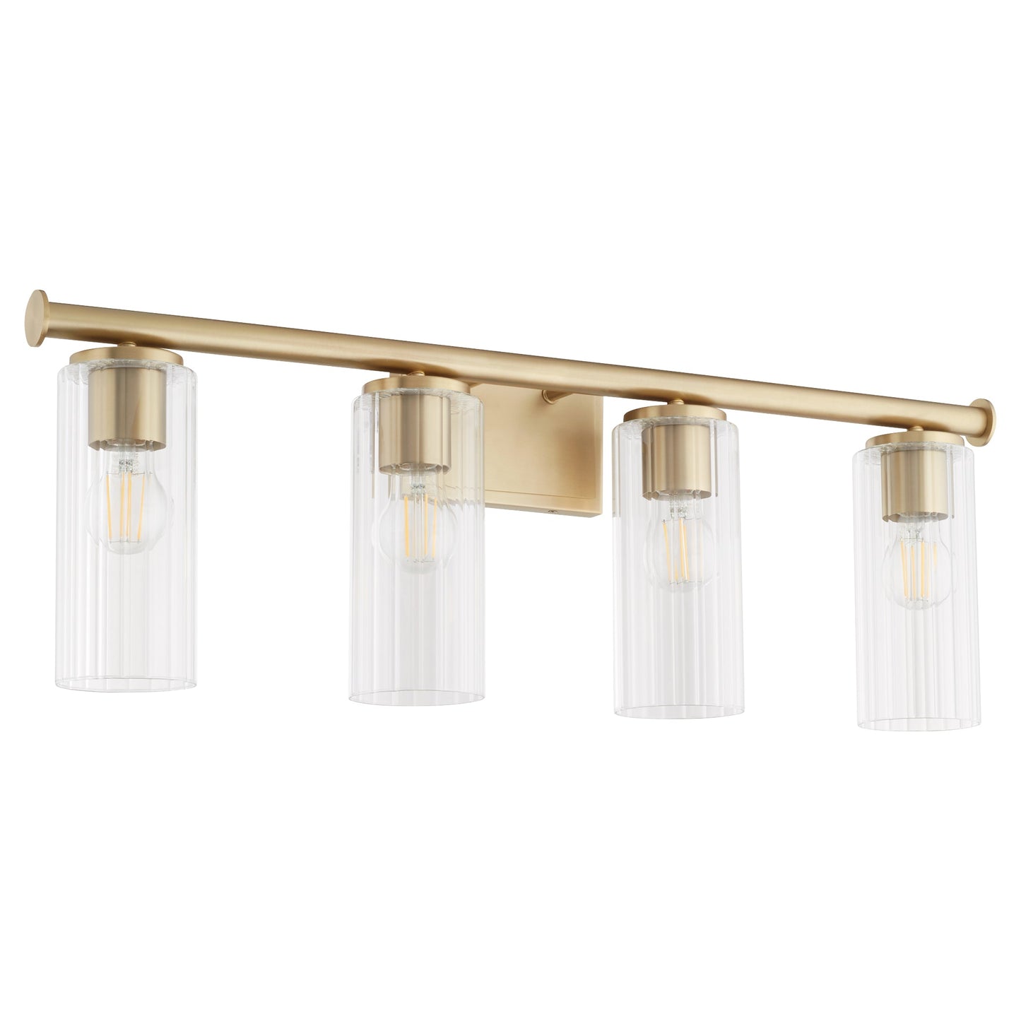 Quorum Juniper 541-4-80 Vanity - Aged Brass