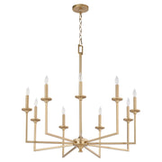 Quorum Eldorado 6005-9-80 Chandelier - Aged Brass