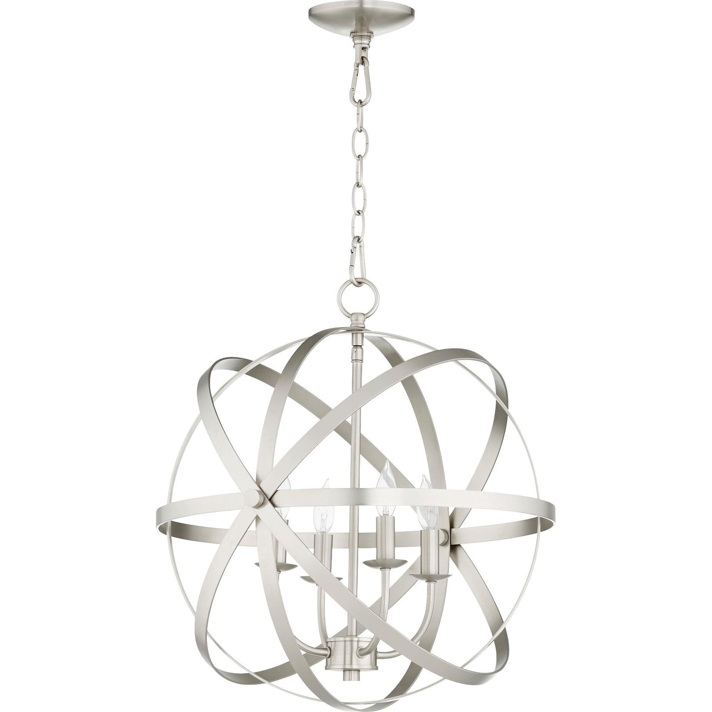 Quorum Celeste 6009-4-65 Chandelier - Satin Nickel