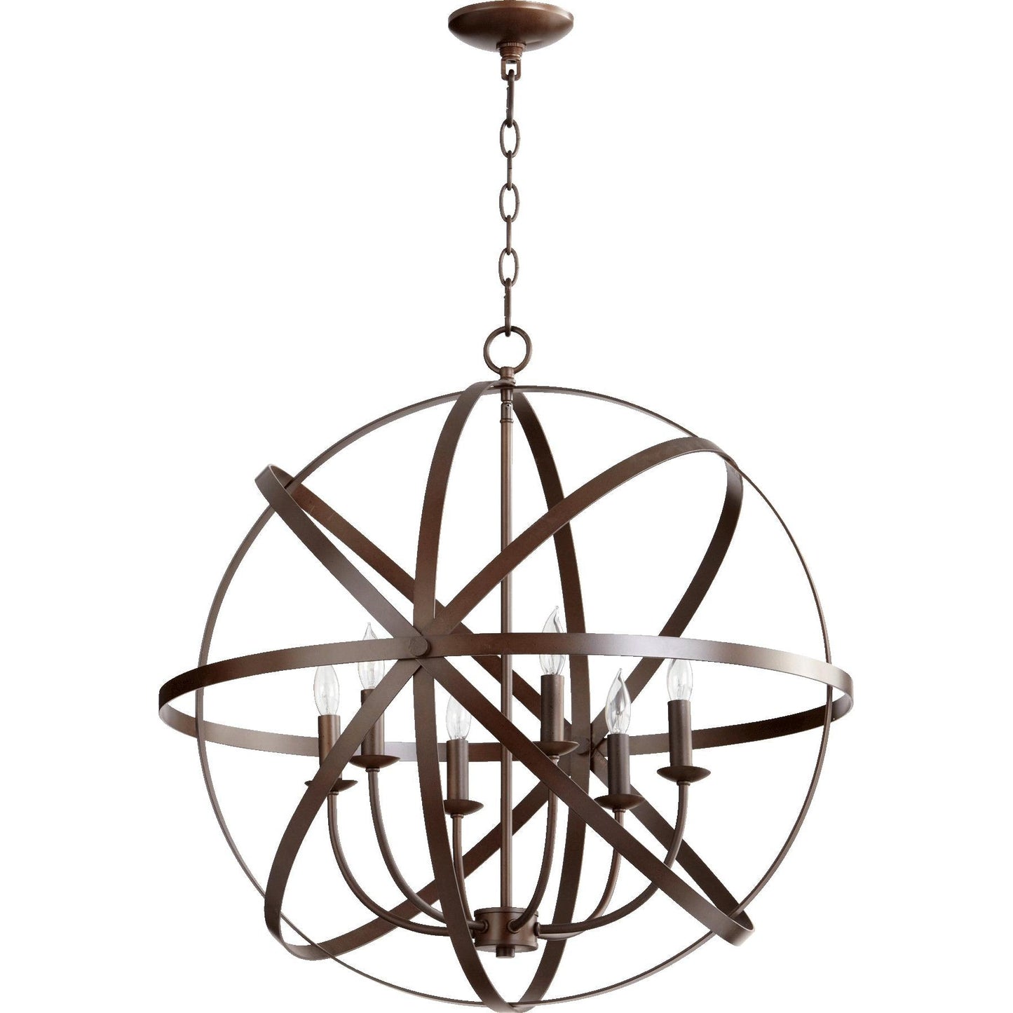Quorum Celeste 6009-6-86 Chandelier - Oiled Bronze