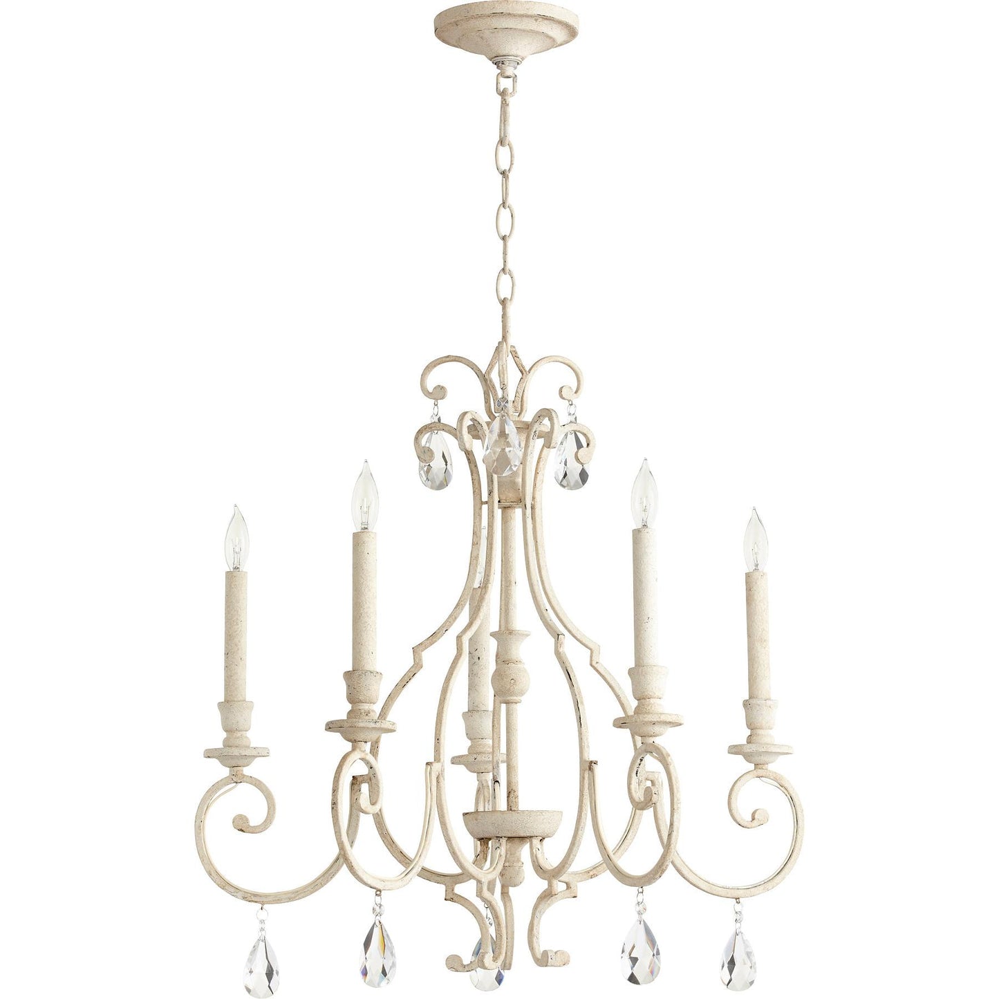 Quorum Ansley 6014-5-70 Chandelier - Persian White