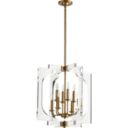 Quorum Broadway 605-8-80 Pendant - Aged Brass