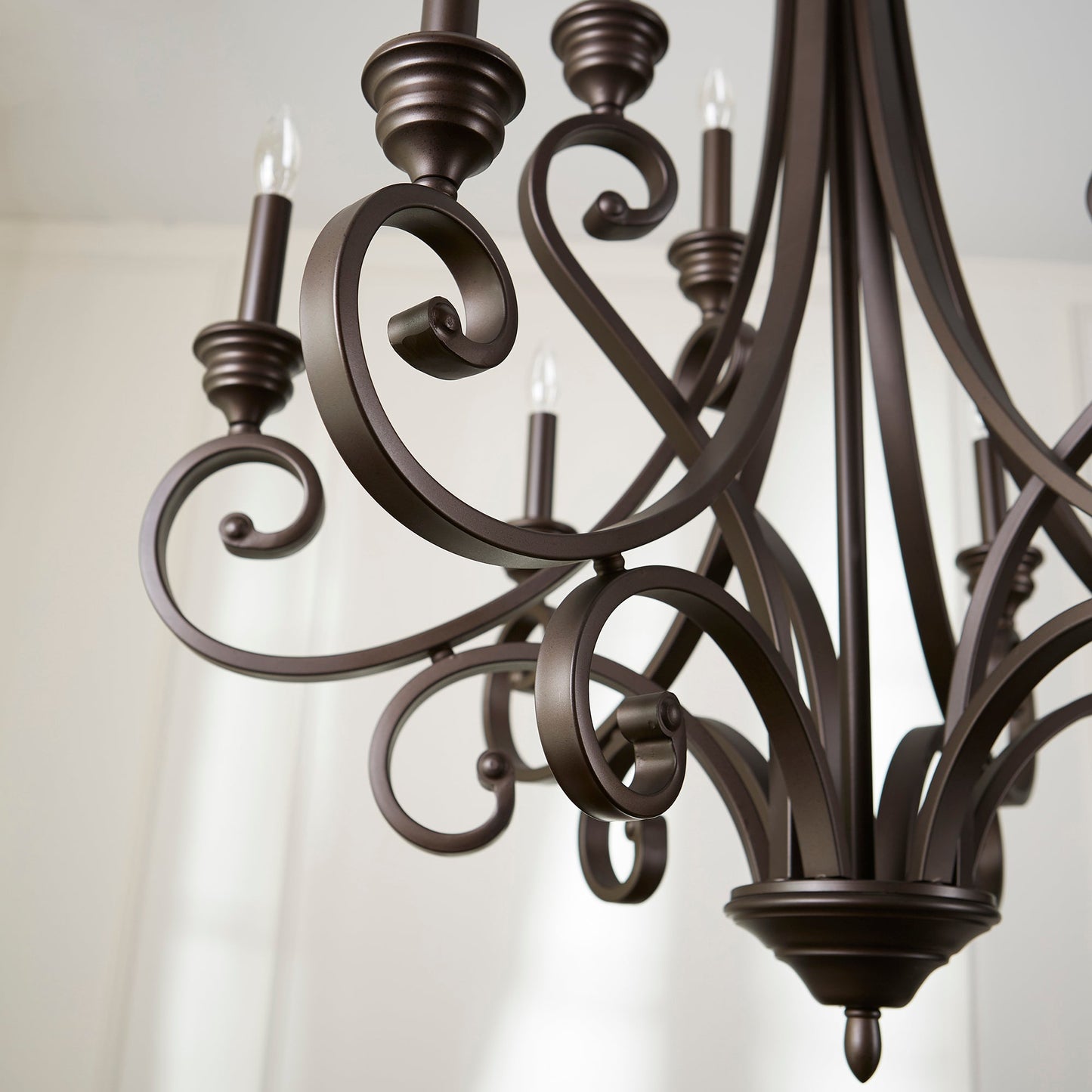 Quorum Bryant 6054-9-86 Chandelier - Oiled Bronze