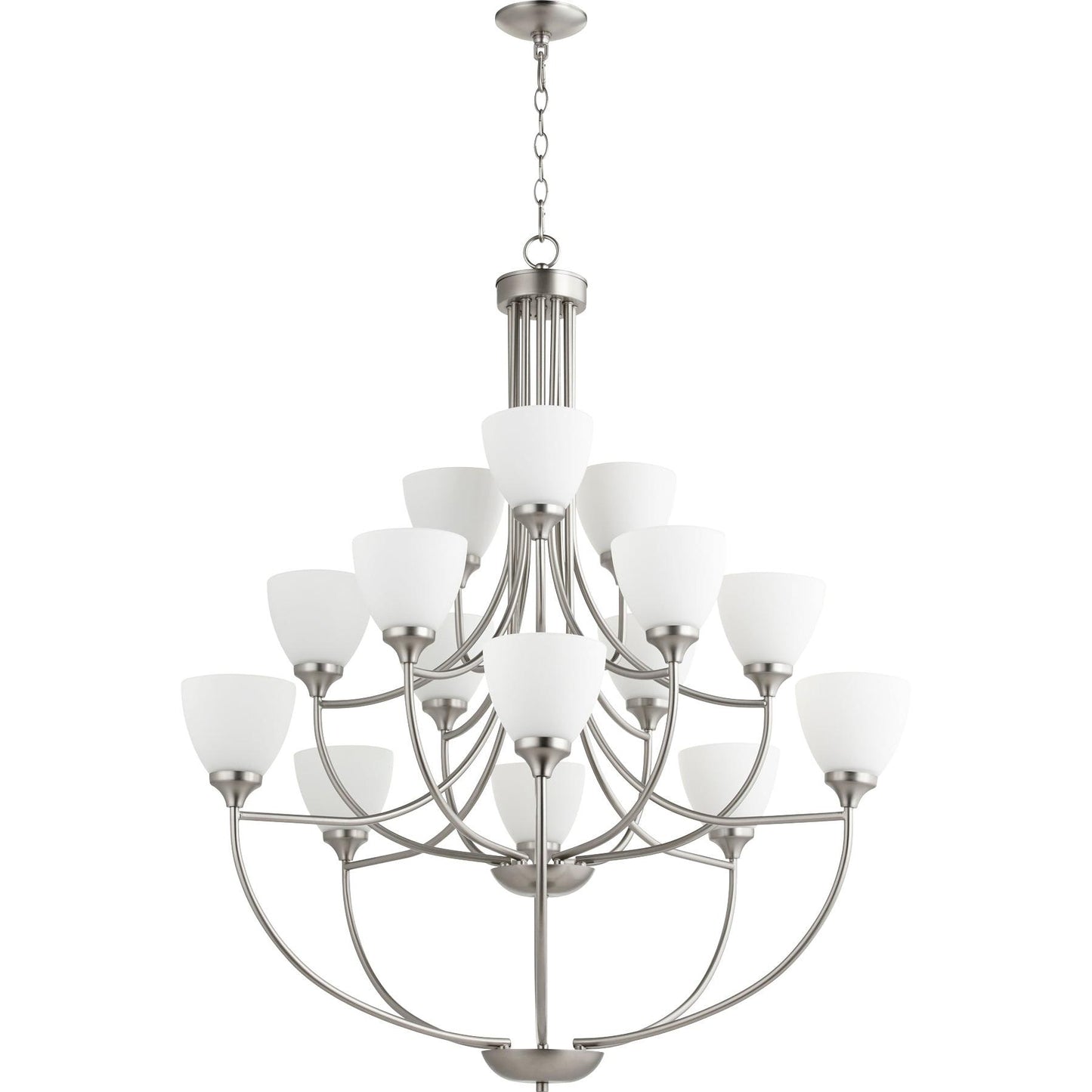 Quorum Enclave 6059-15-65 Chandelier - Satin Nickel