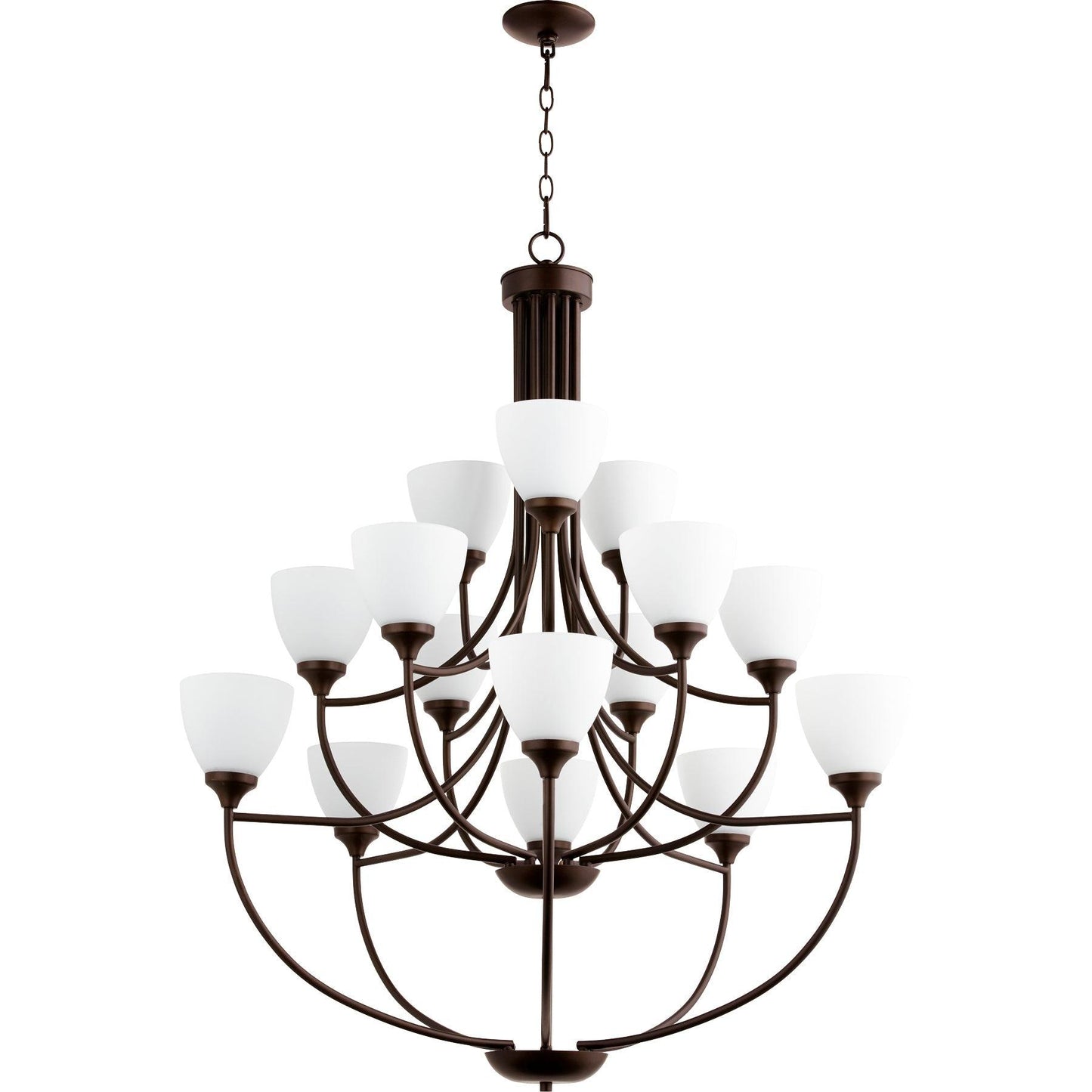 Quorum Enclave 6059-15-86 Chandelier - Oiled Bronze