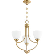 Quorum Enclave 6059-3-80 Chandelier - Aged Brass