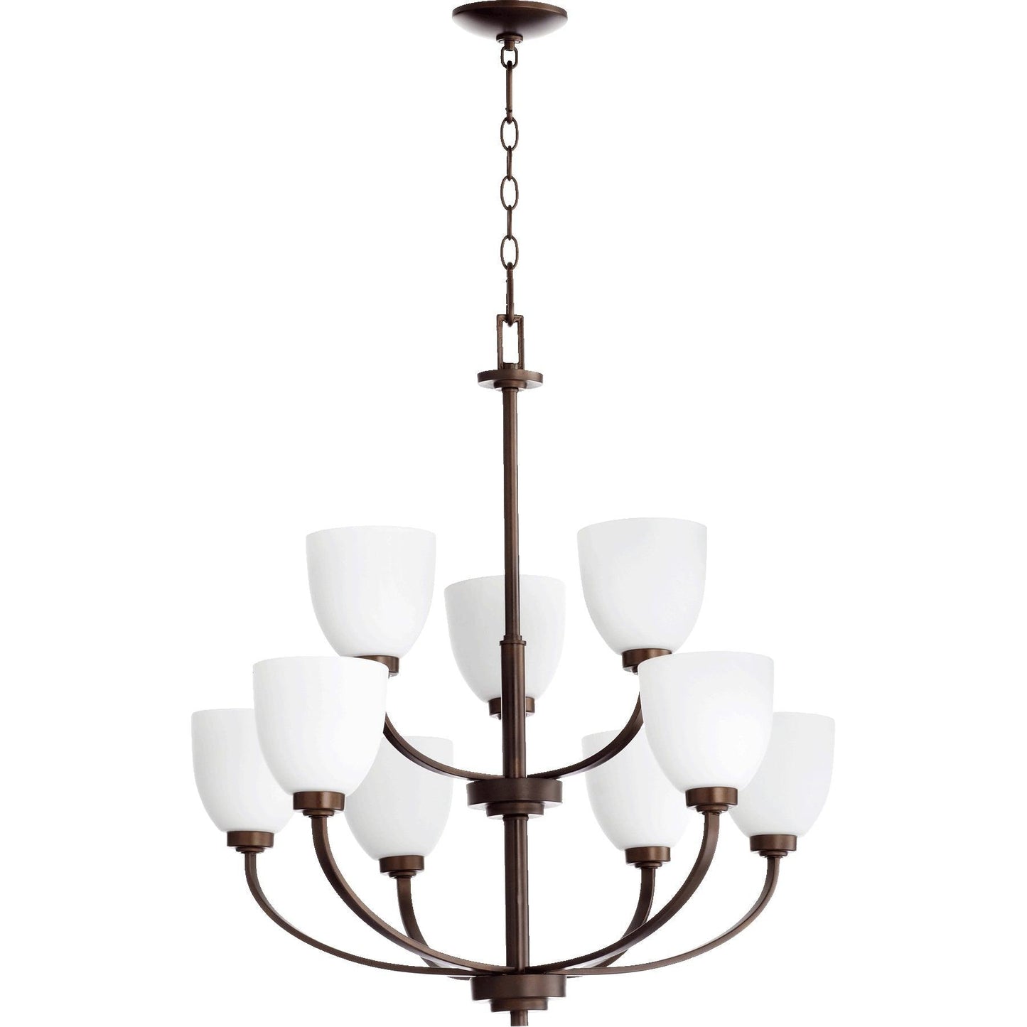 Quorum Reyes 6060-9-86 Chandelier - Oiled Bronze