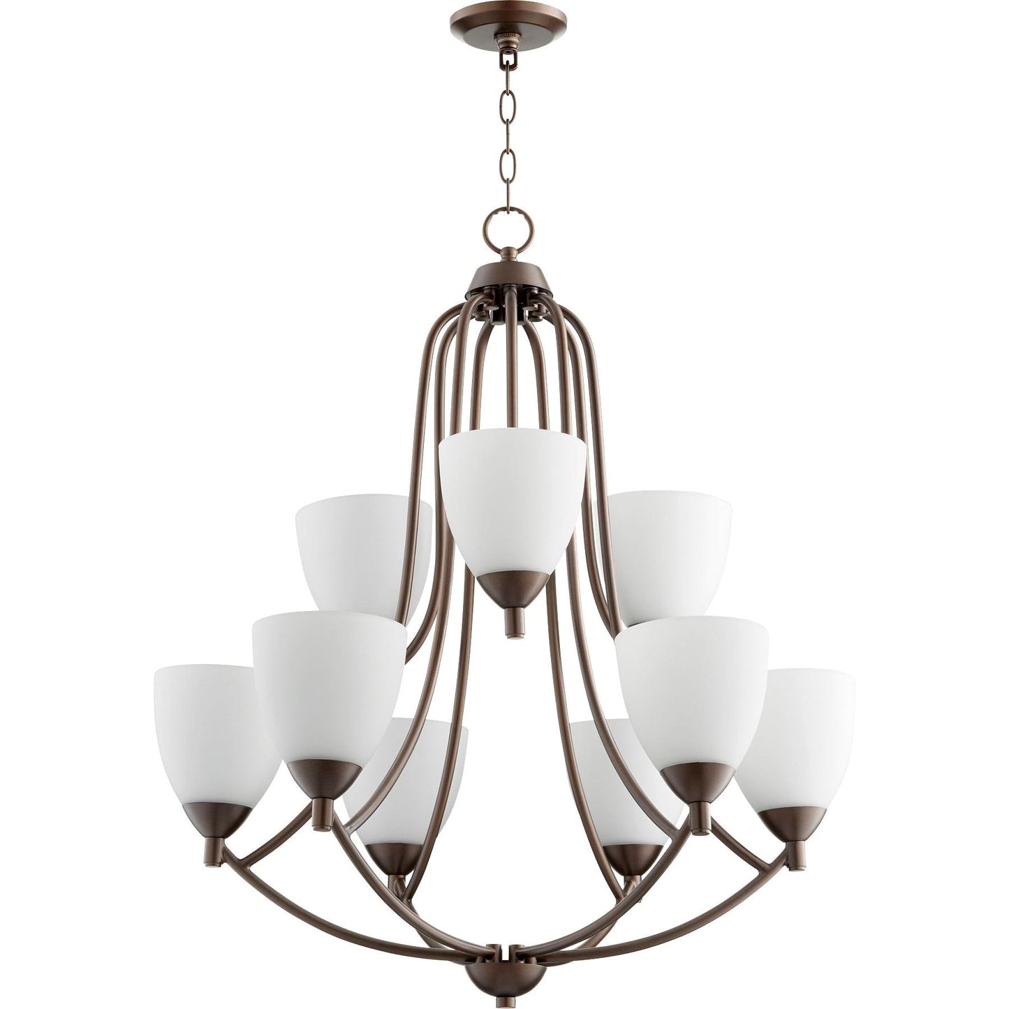 Quorum Barkley 6069-9-86 Chandelier - Oiled Bronze