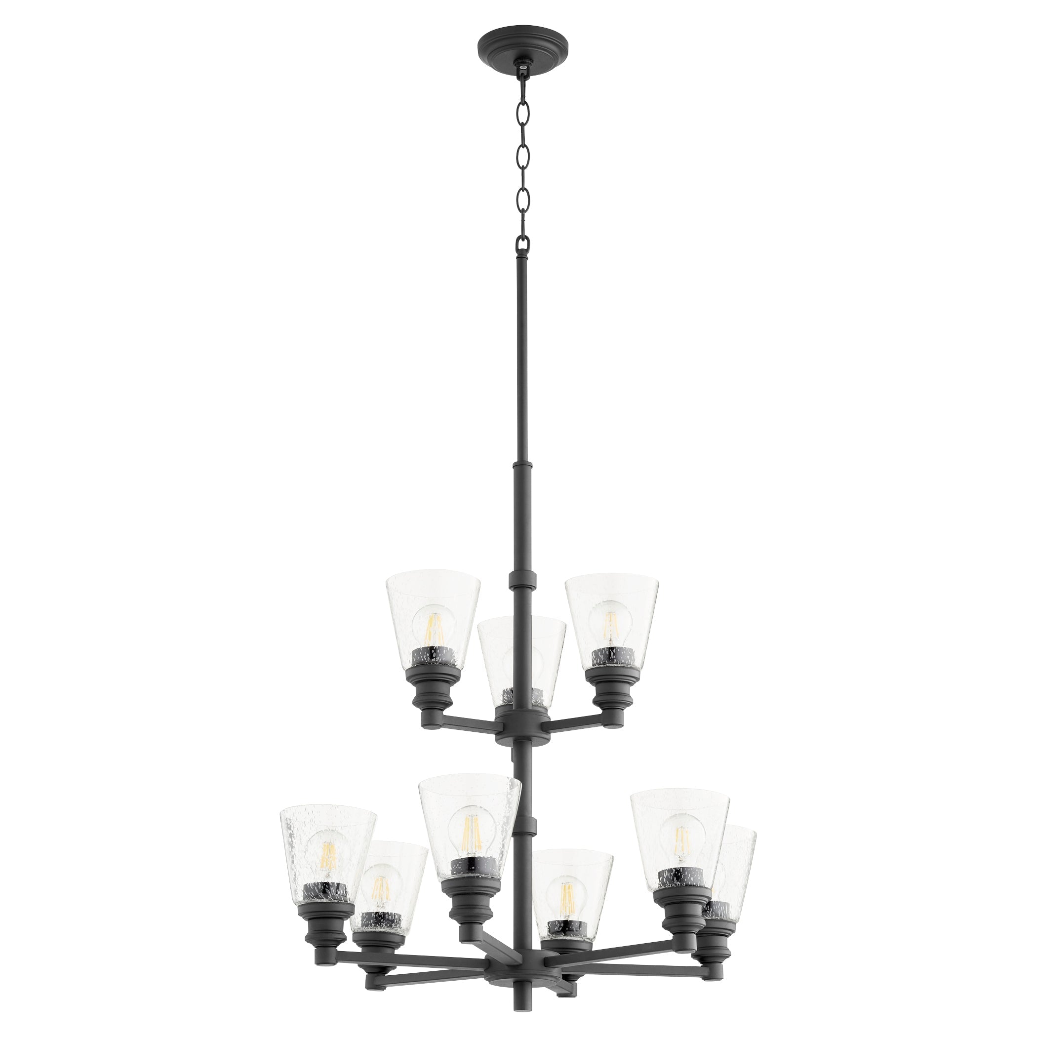 Quorum Dunbar 609-9-69 Chandelier - Textured Black