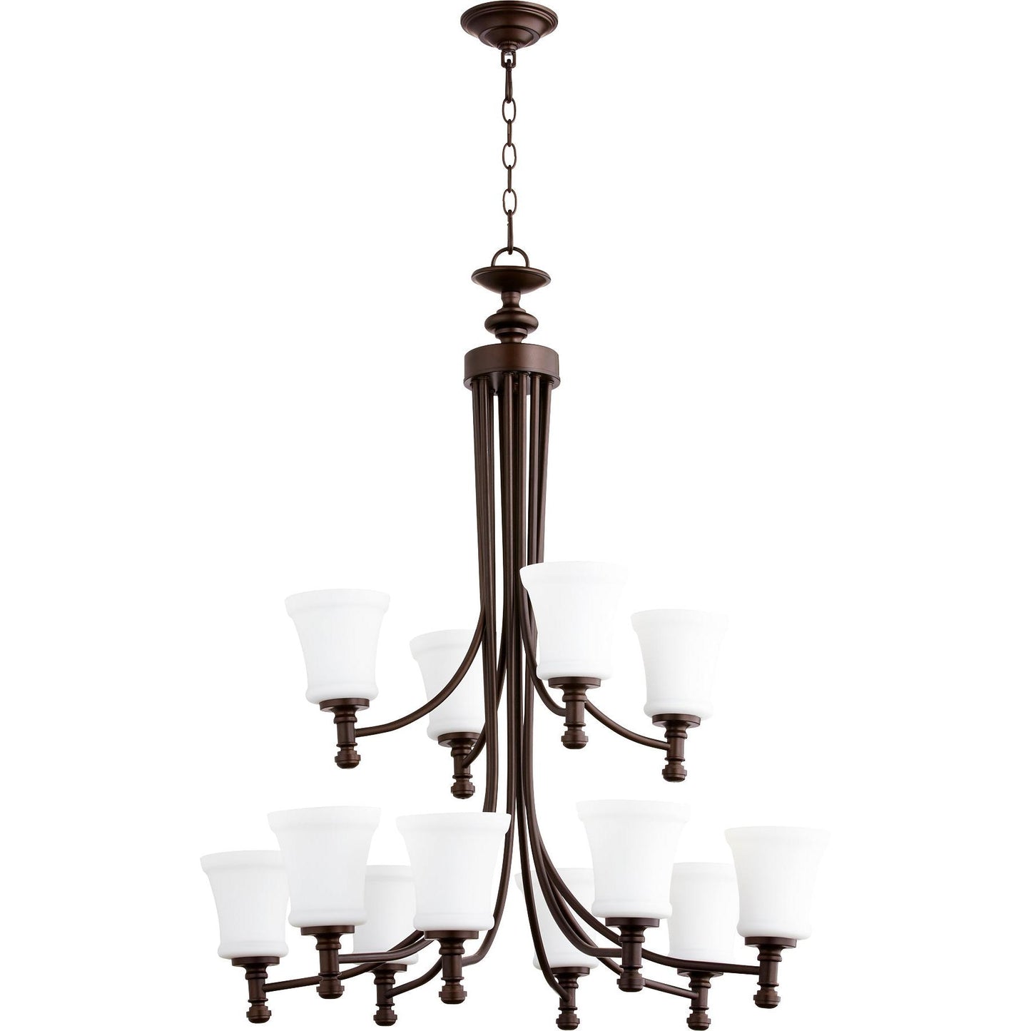 Quorum Rossington 6122-12-86 Chandelier - Oiled Bronze
