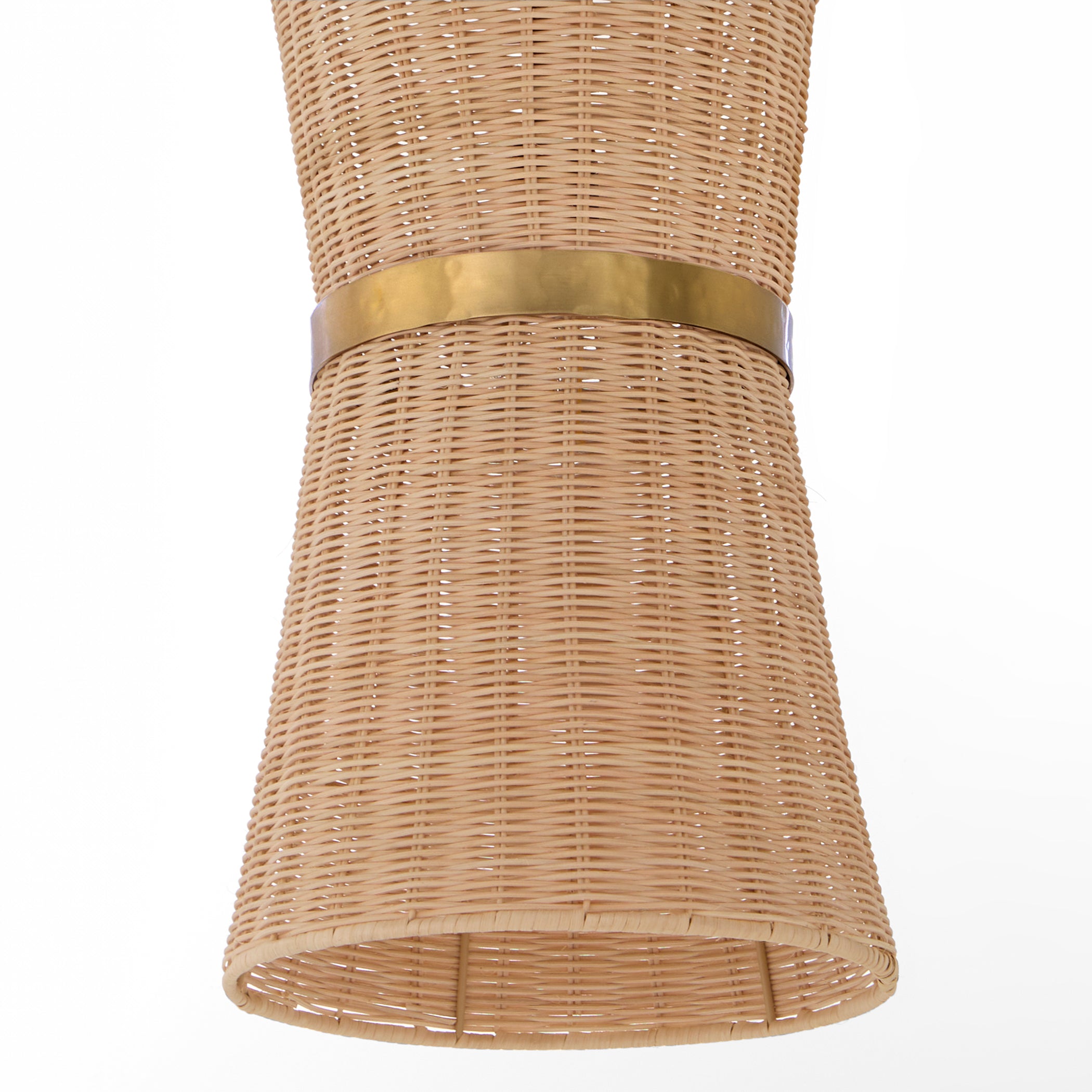 Quorum Fairview 6123-2-47 Pendant, UL Damp Rated, Brushed Brass