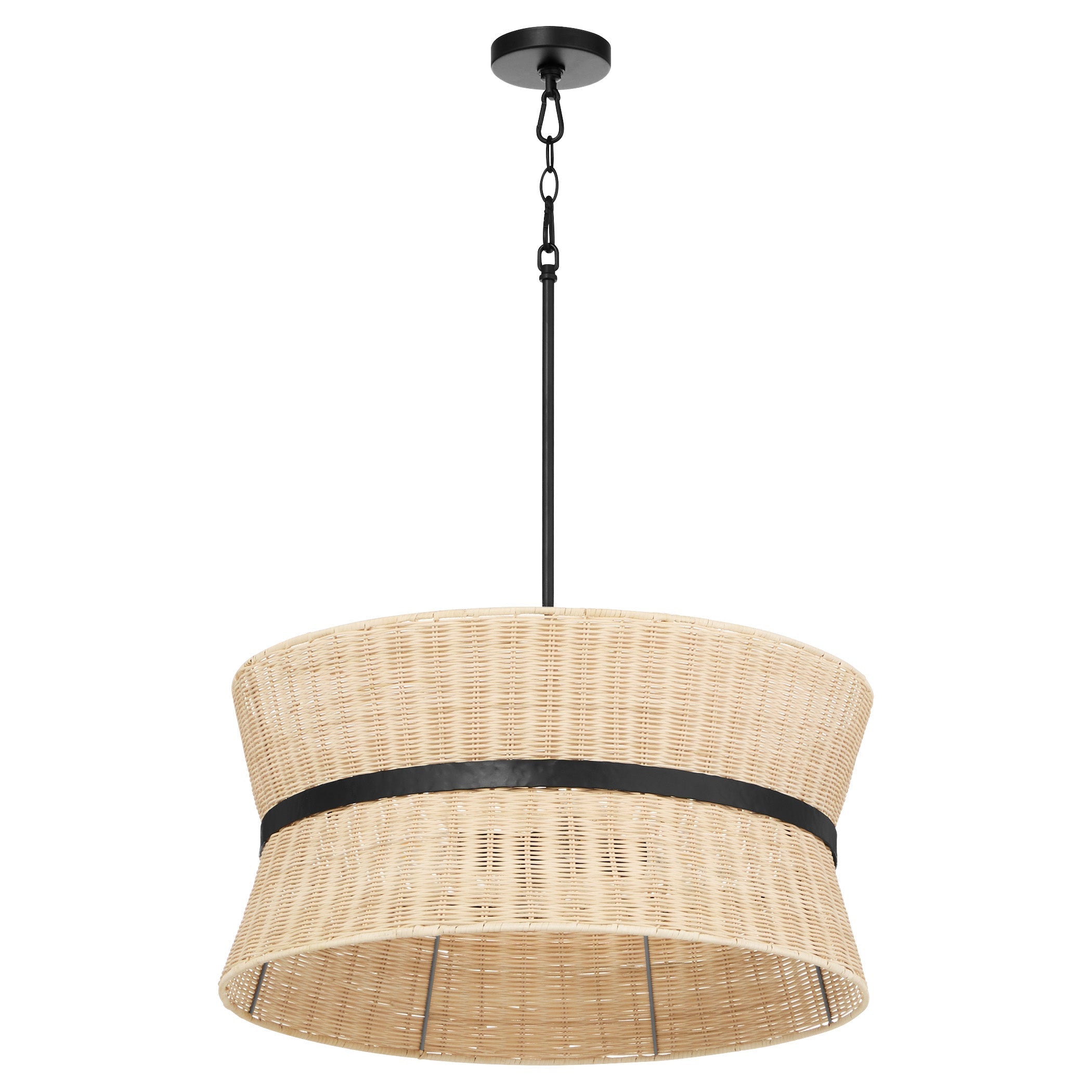 Quorum 6123-4-59 Pendant, UL Damp Rated, Matte Black