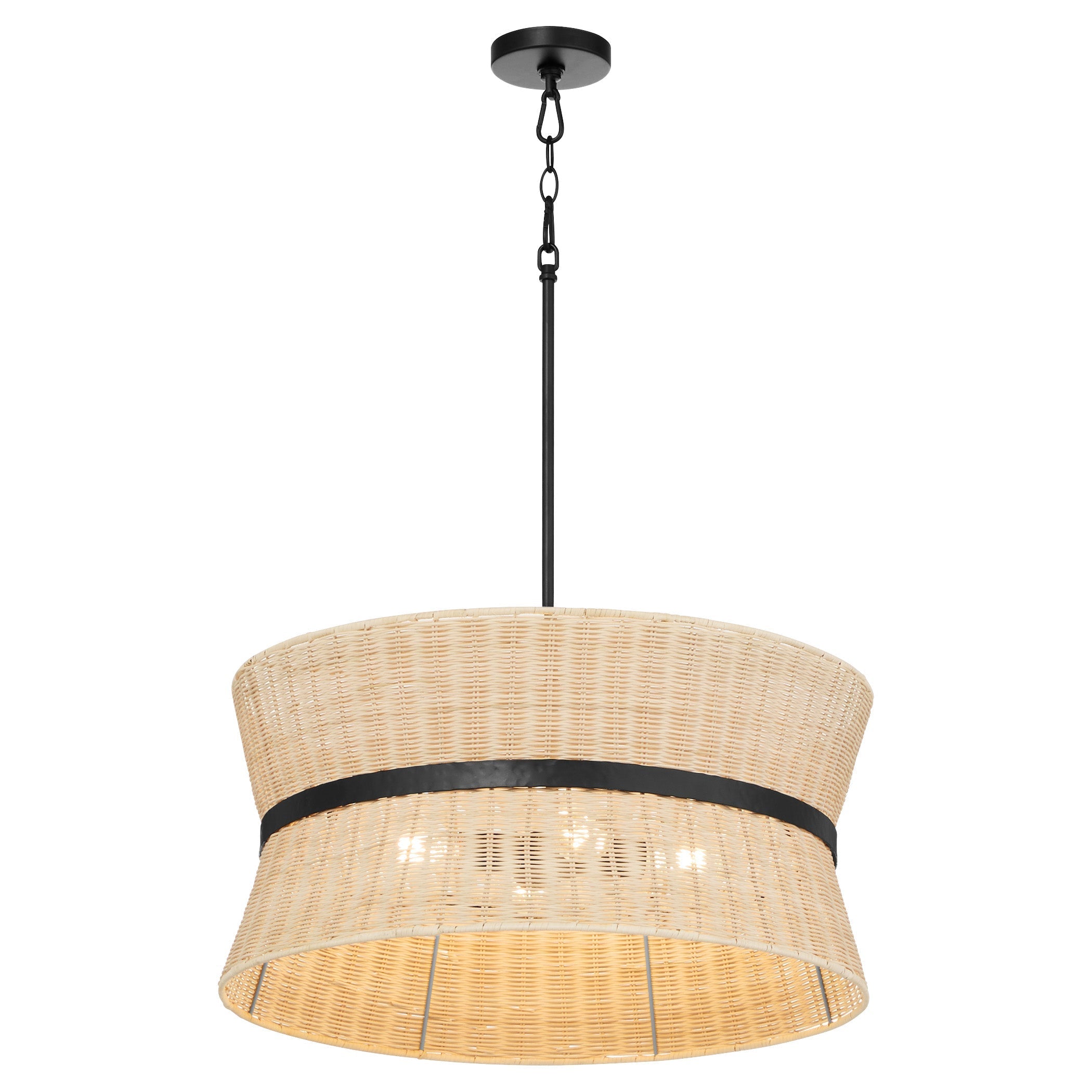 Quorum 6123-4-59 Pendant, UL Damp Rated, Matte Black
