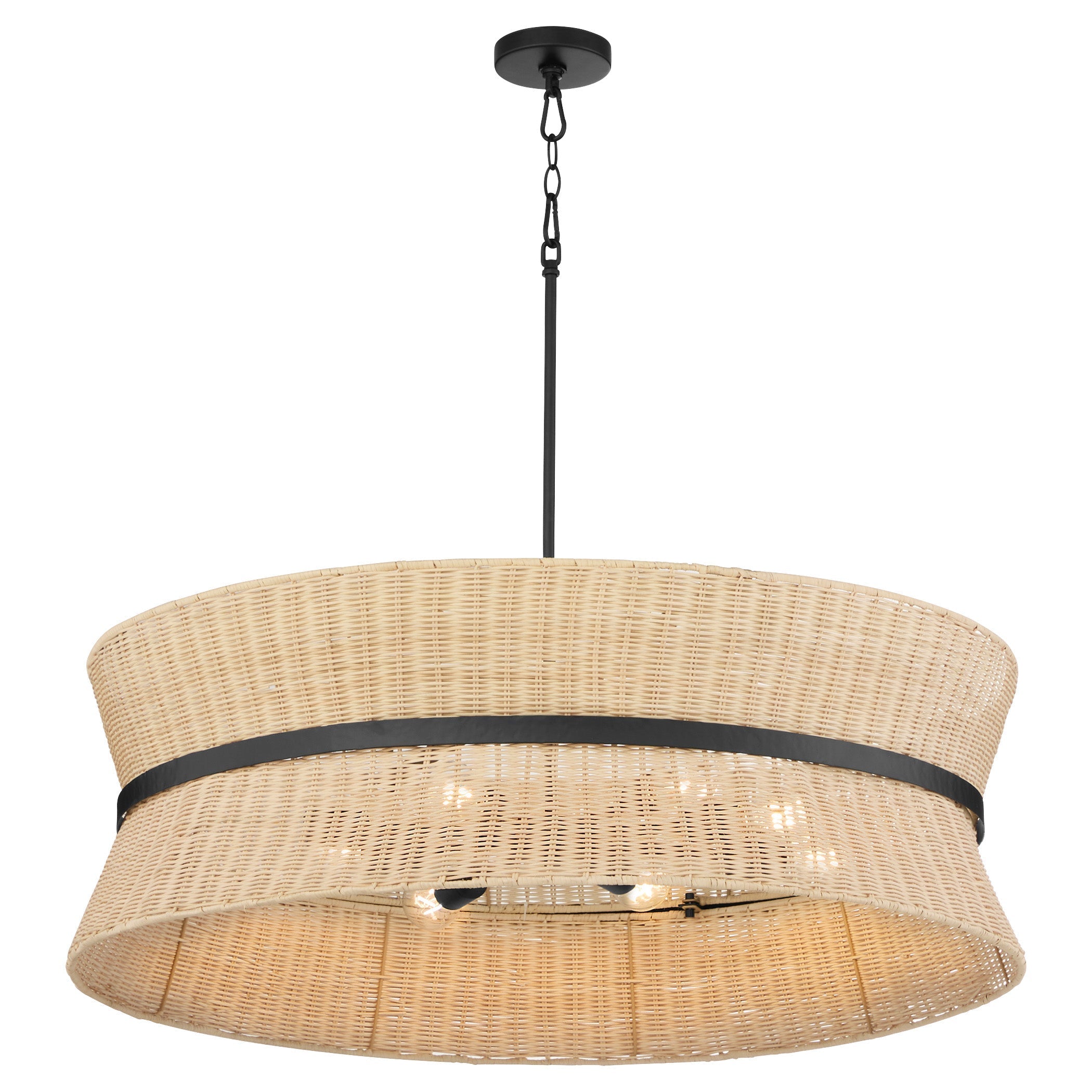 Quorum Fairview 6123-8-59 Pendant, UL Damp Rated, Matte Black