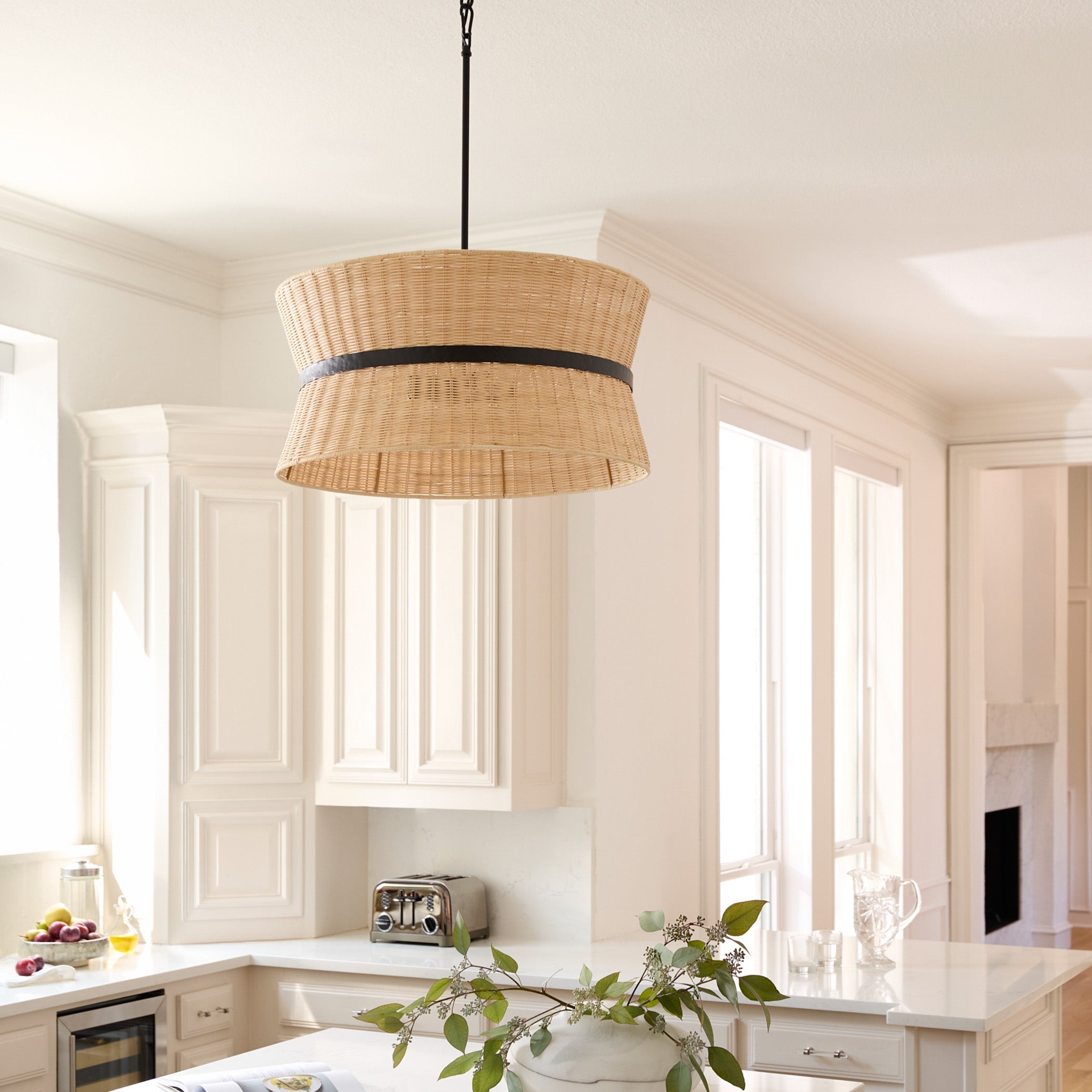 Quorum Fairview 6123-8-59 Pendant, UL Damp Rated, Matte Black