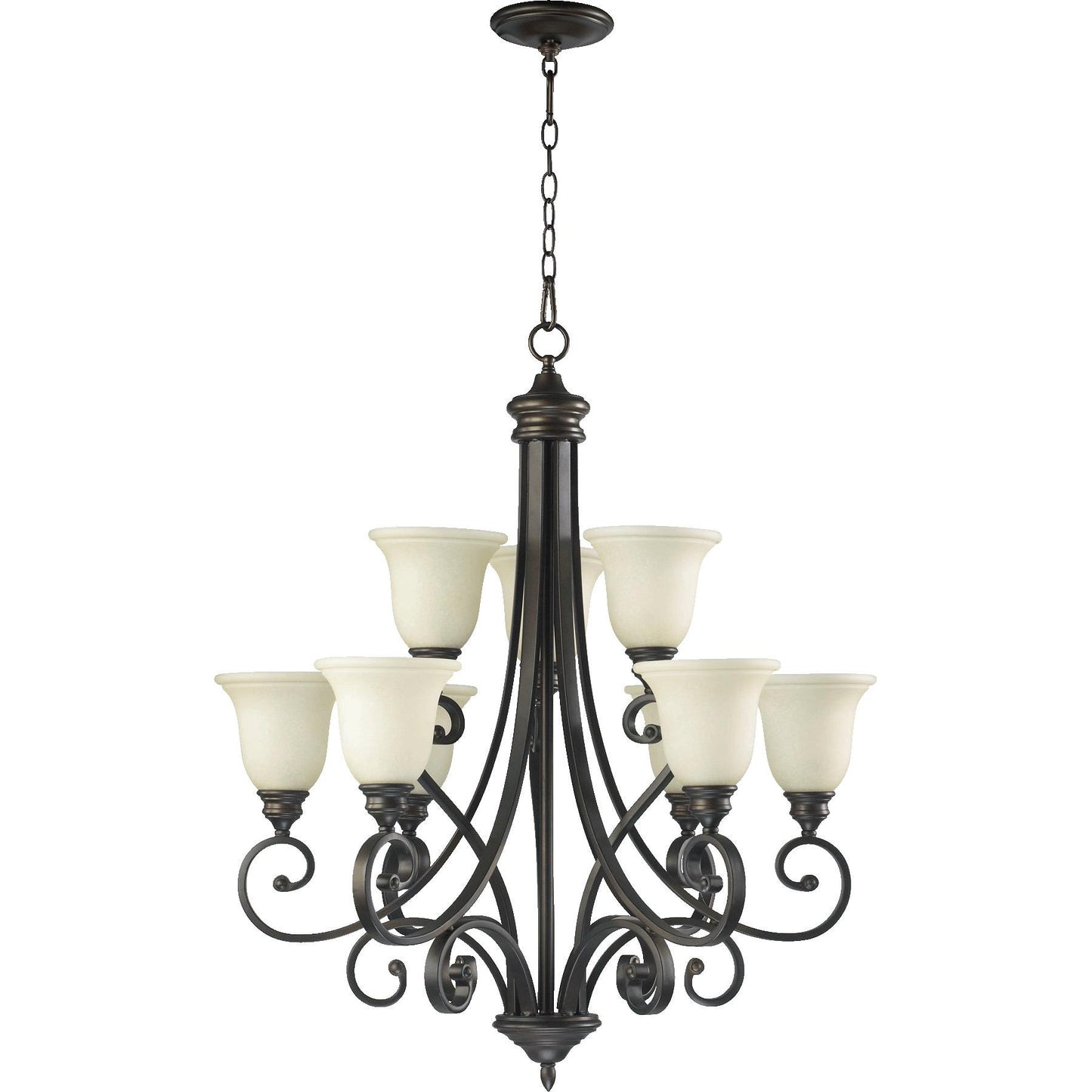 Quorum Bryant 6154-9-86 Chandelier - Oiled Bronze