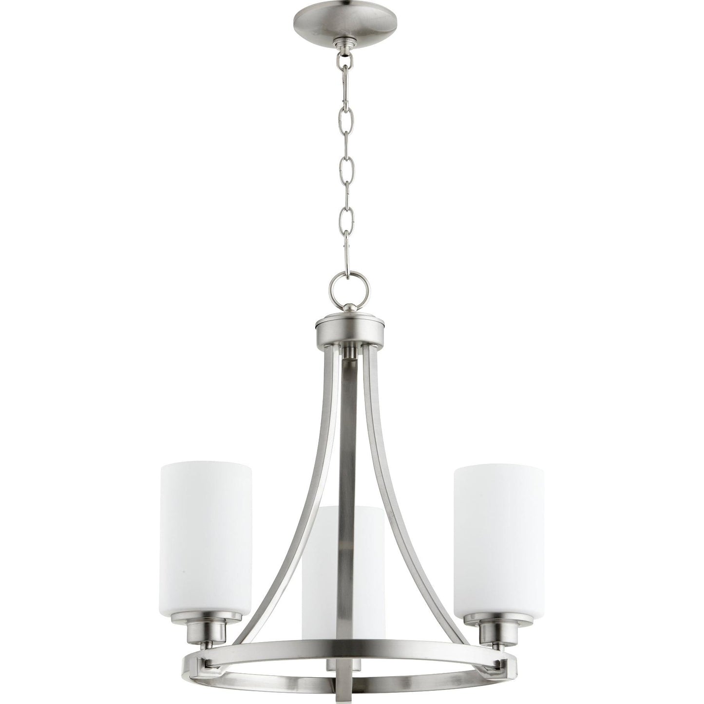 Quorum Lancaster 6207-3-65 Chandelier - Satin Nickel