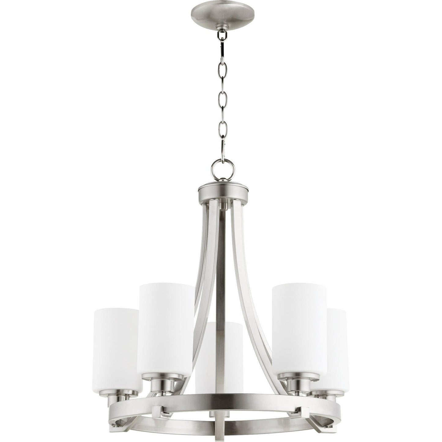 Quorum Lancaster 6207-5-65 Chandelier - Satin Nickel