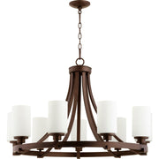 Quorum Lancaster 6207-9-86 Chandelier - Oiled Bronze