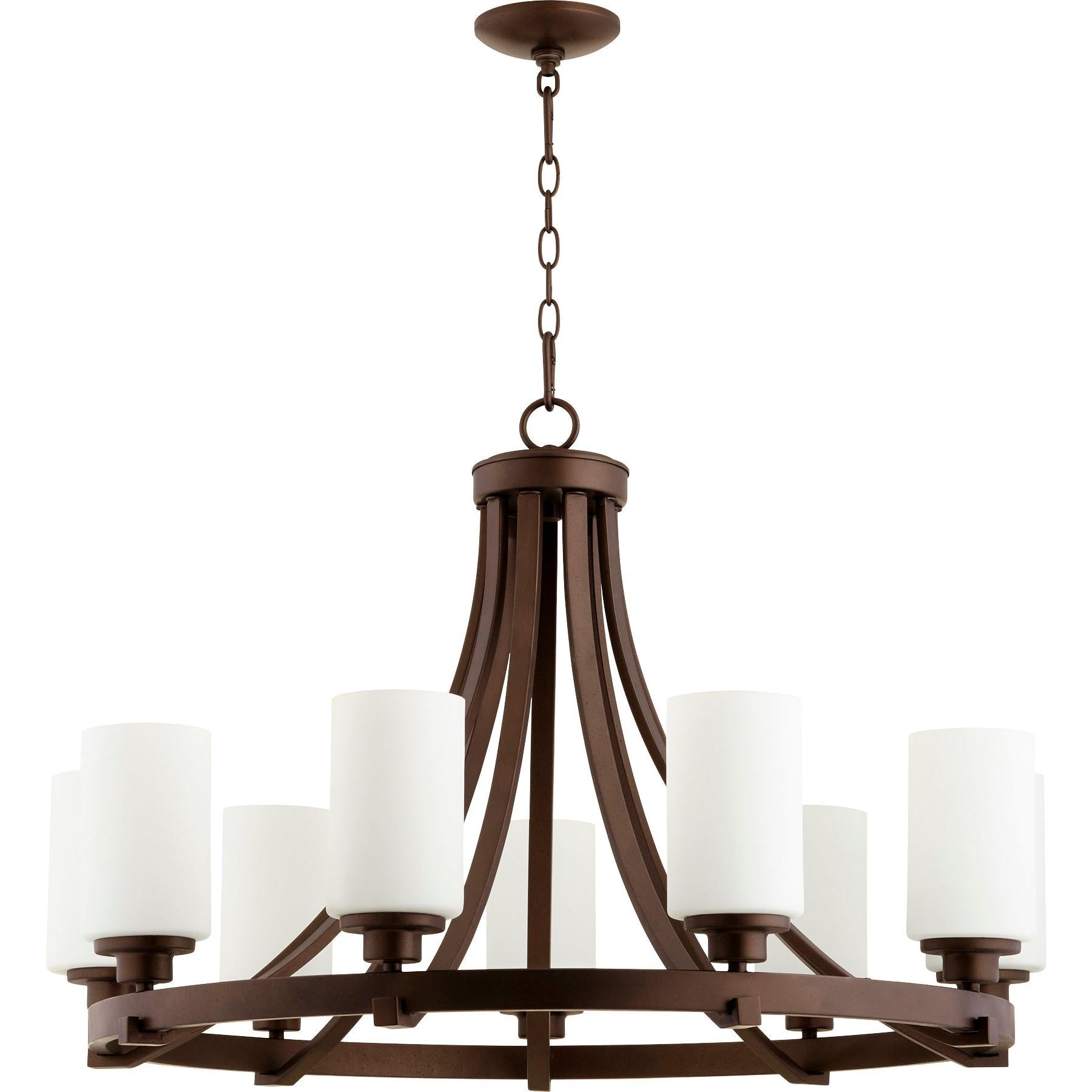 Quorum Lancaster 6207-9-86 Chandelier - Oiled Bronze