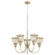 Quorum Omni 6212-5-80 Chandelier - Aged Brass