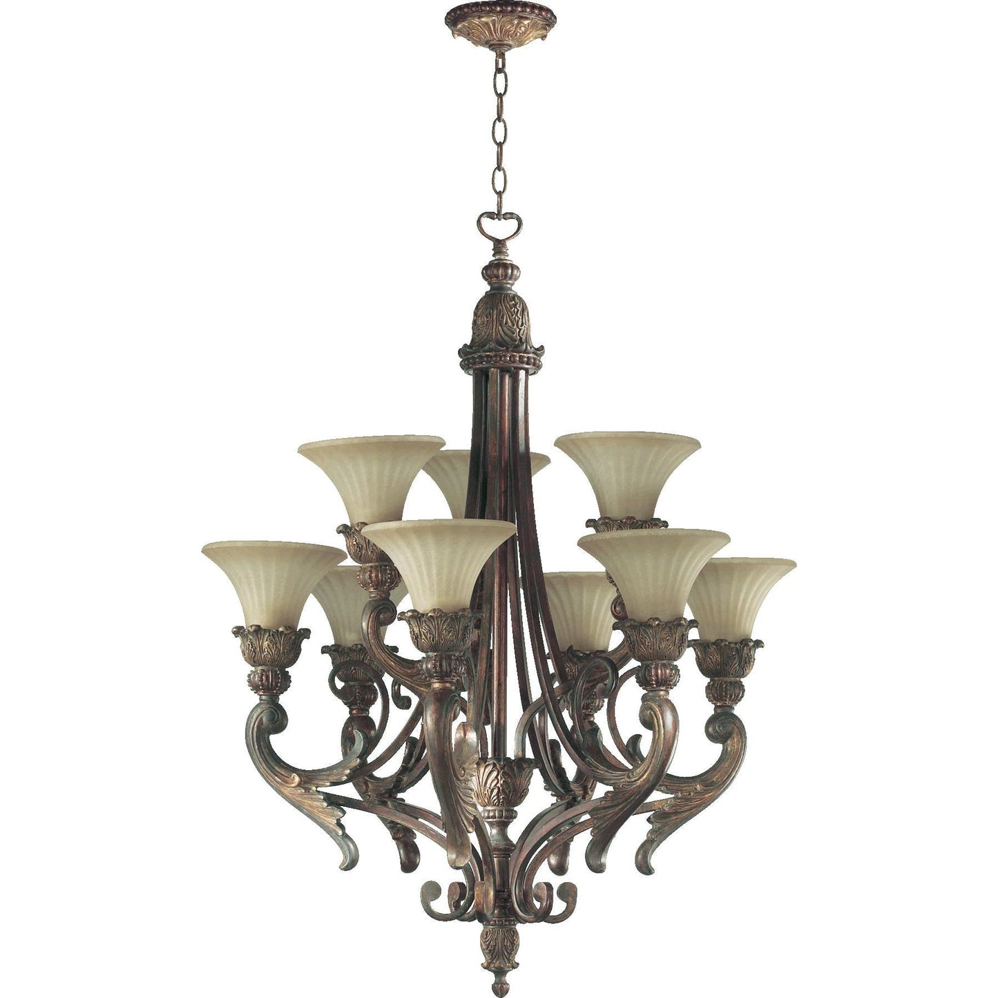Quorum Madeleine 6230-9-88 Chandelier - Corsican Gold
