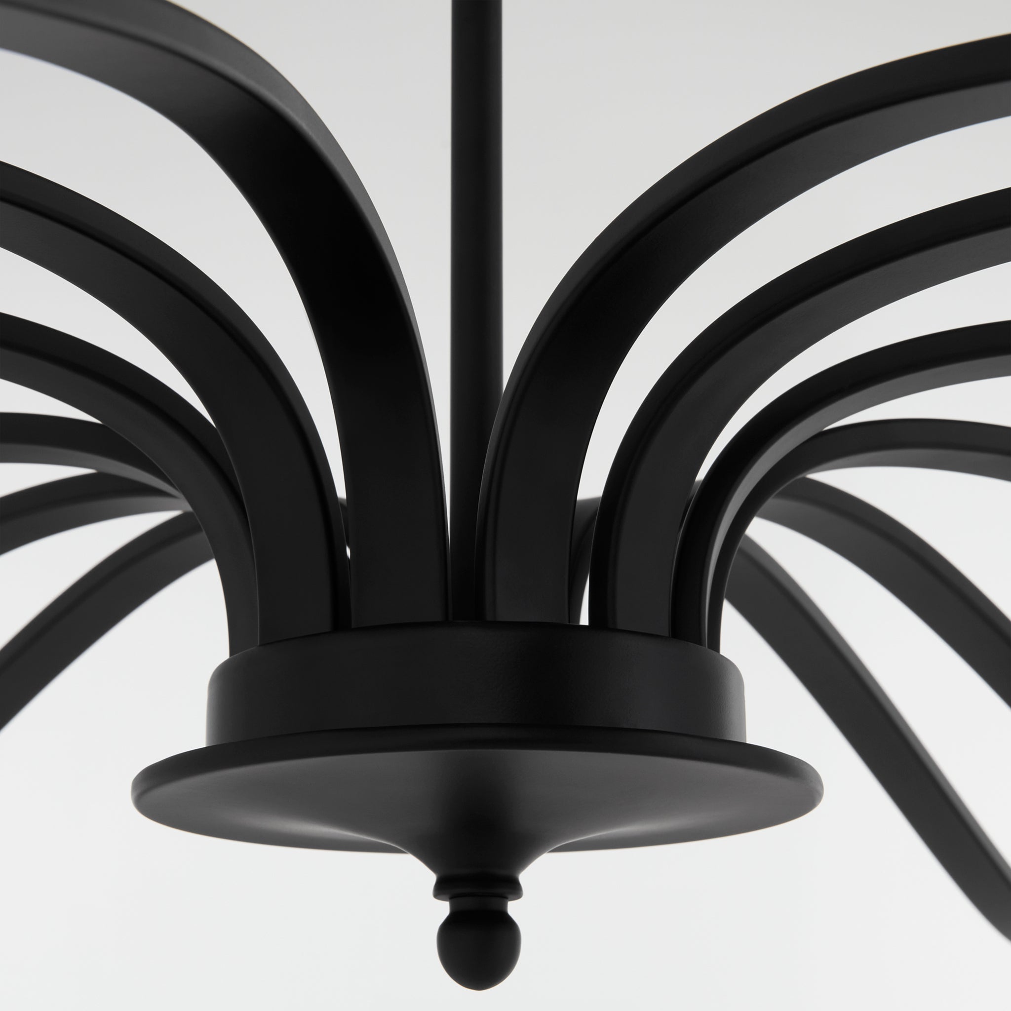 Quorum Chantelle 6240-12-59 Chandelier, UL Damp Rated, Matte Black